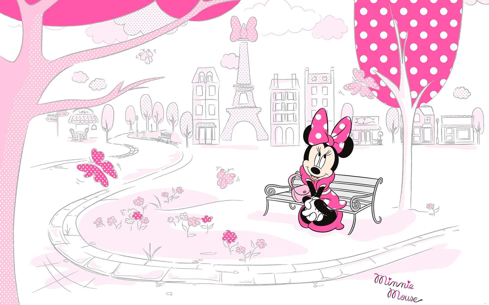 Komar Vliestapete »Minnie in Paris«, Höhe), Raten (Breite Vliestapete, cm Bahnbreite | x 400x250 100 cm auf BAUR