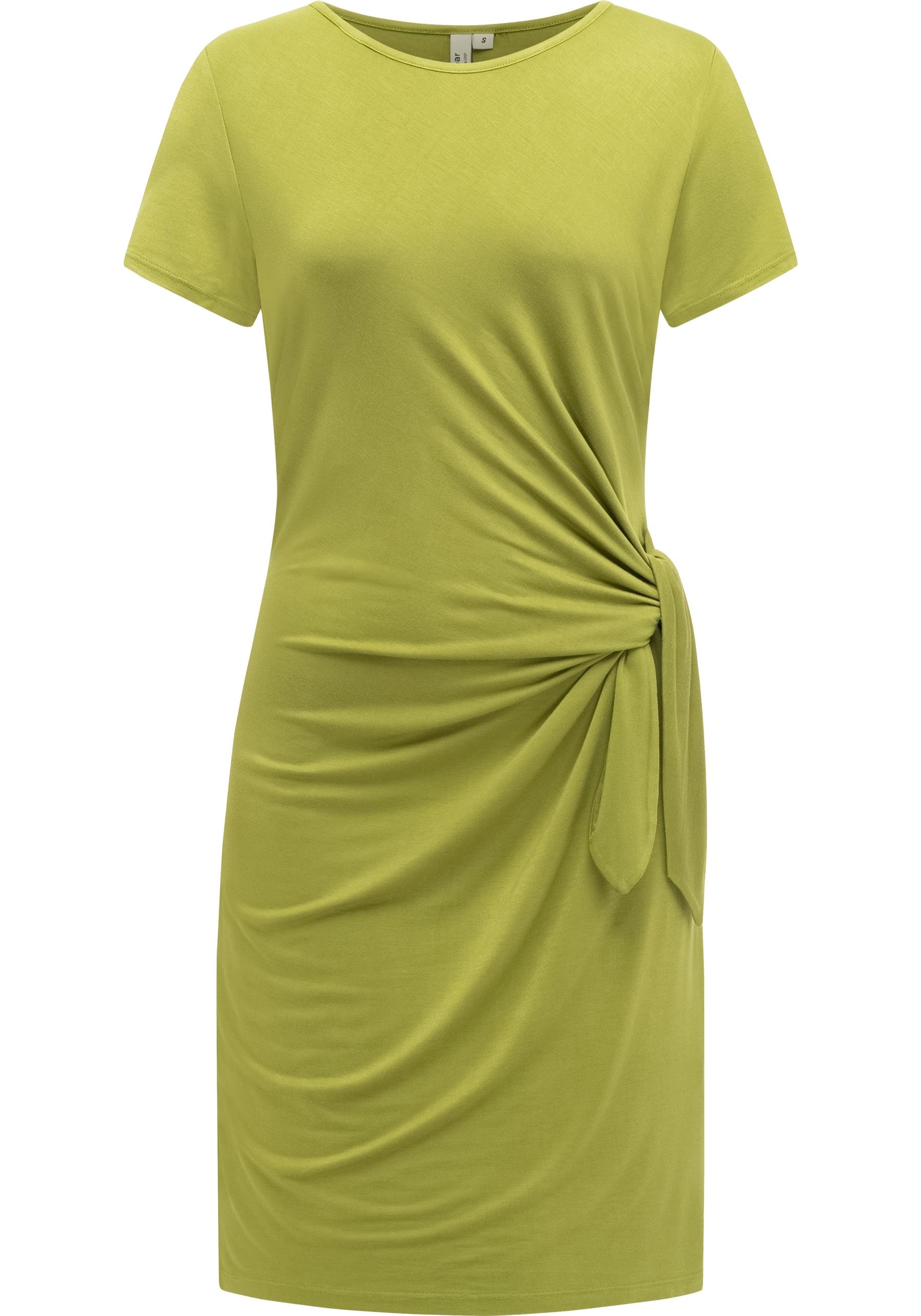 Ragwear Shirtkleid "Knotta" Ohne Tasche Kurzarm Sommerkleid mit seitlichem günstig online kaufen