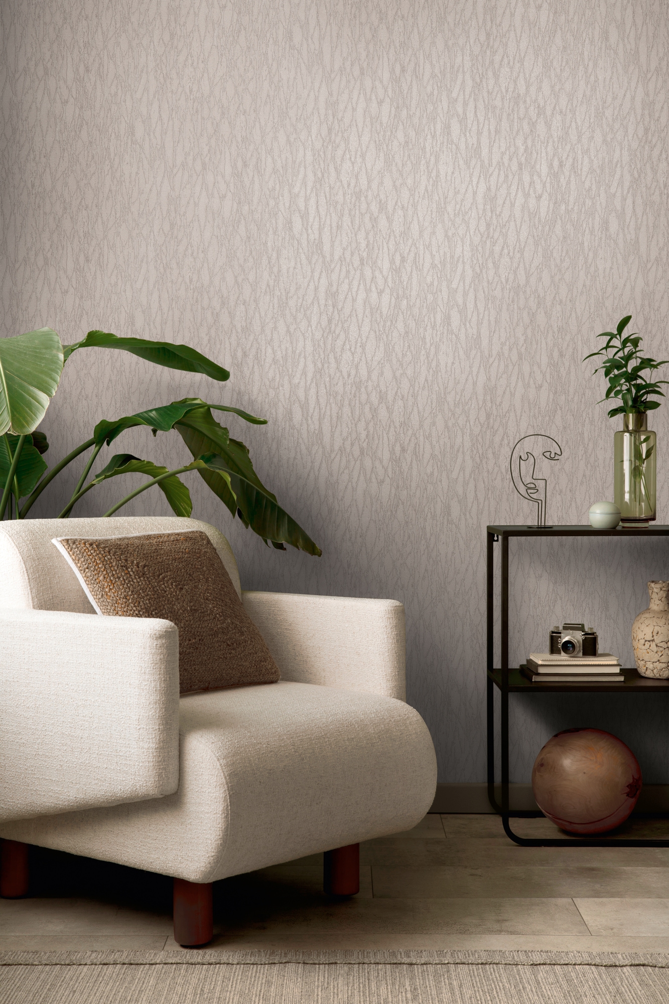 Living Walls Vliestapete "Smart" Leicht Glänzend Glatt Vliestapete Steintapete Für Schlafzimmer Küche Wohnzimmer Stein-Optik