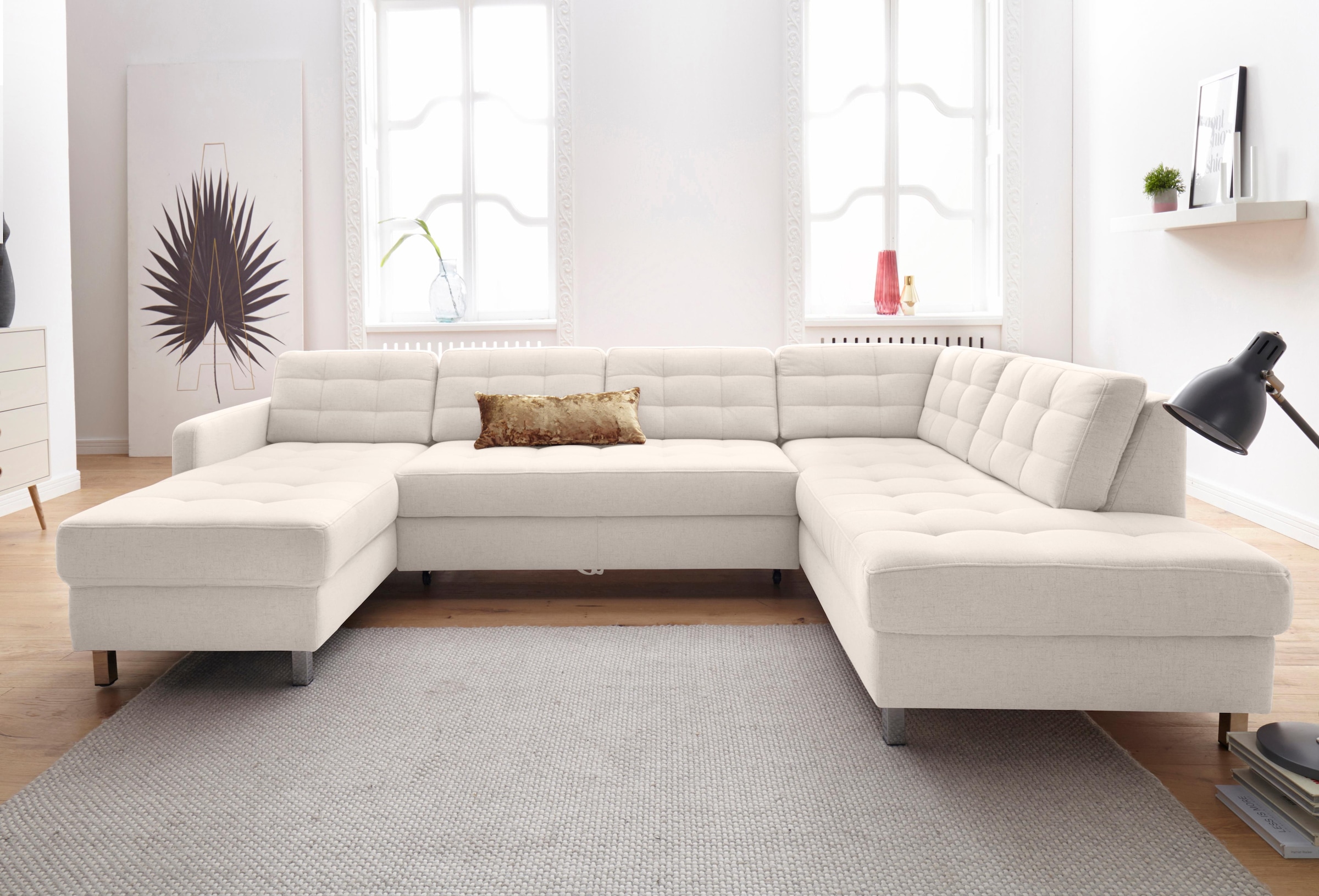 sit&more Wohnlandschaft »Picasso U-Form«, wahlweise mit Bettfunktion und Bettkasten