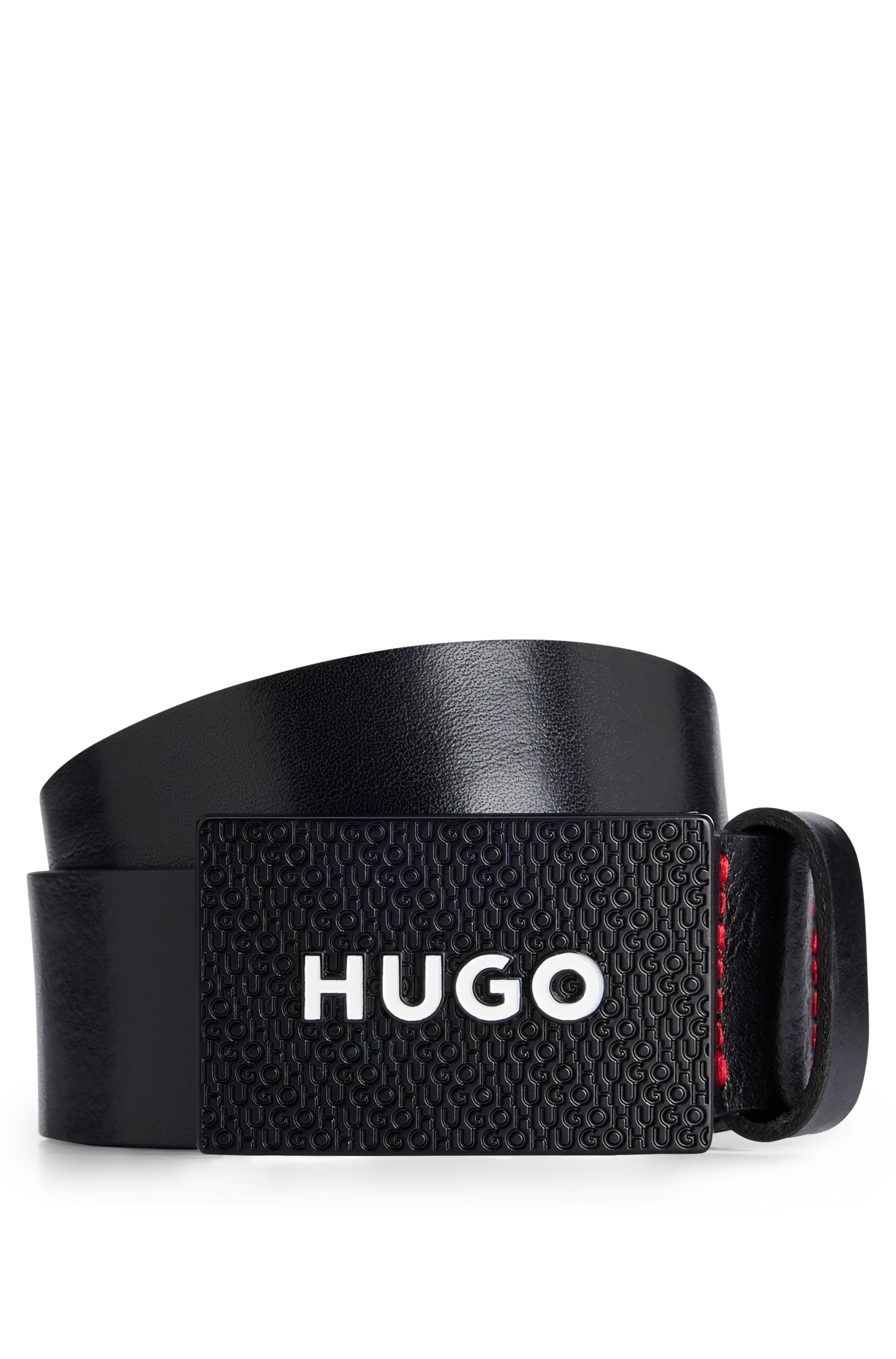 HUGO Ledergürtel eingearbeiteten auf der Schließe online mit »Gilao-Z_Sz35 02«, BAUR Logoschriftzügen | 10204370 bestellen