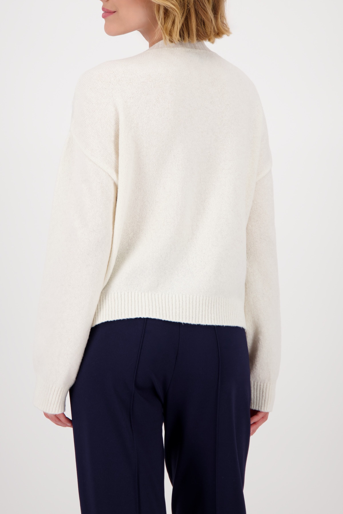 Monari Strickpullover "Pullover Buchstaben", Regular fit mit Rundhalsaussch günstig online kaufen