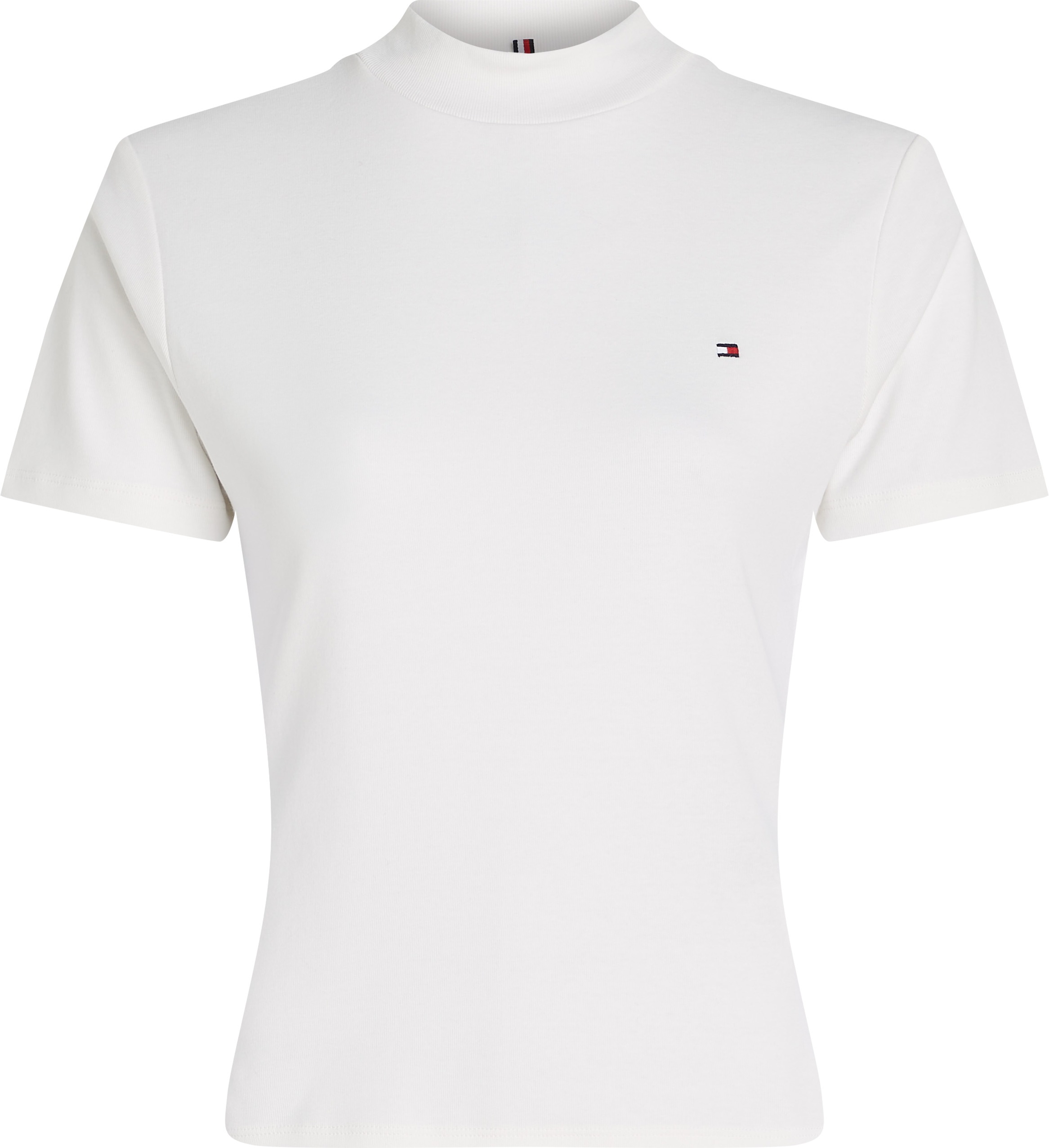 Tommy Hilfiger Stehkragenshirt »NEW CODY SLIM CROP MOCK-NK«, mit Logostickerei