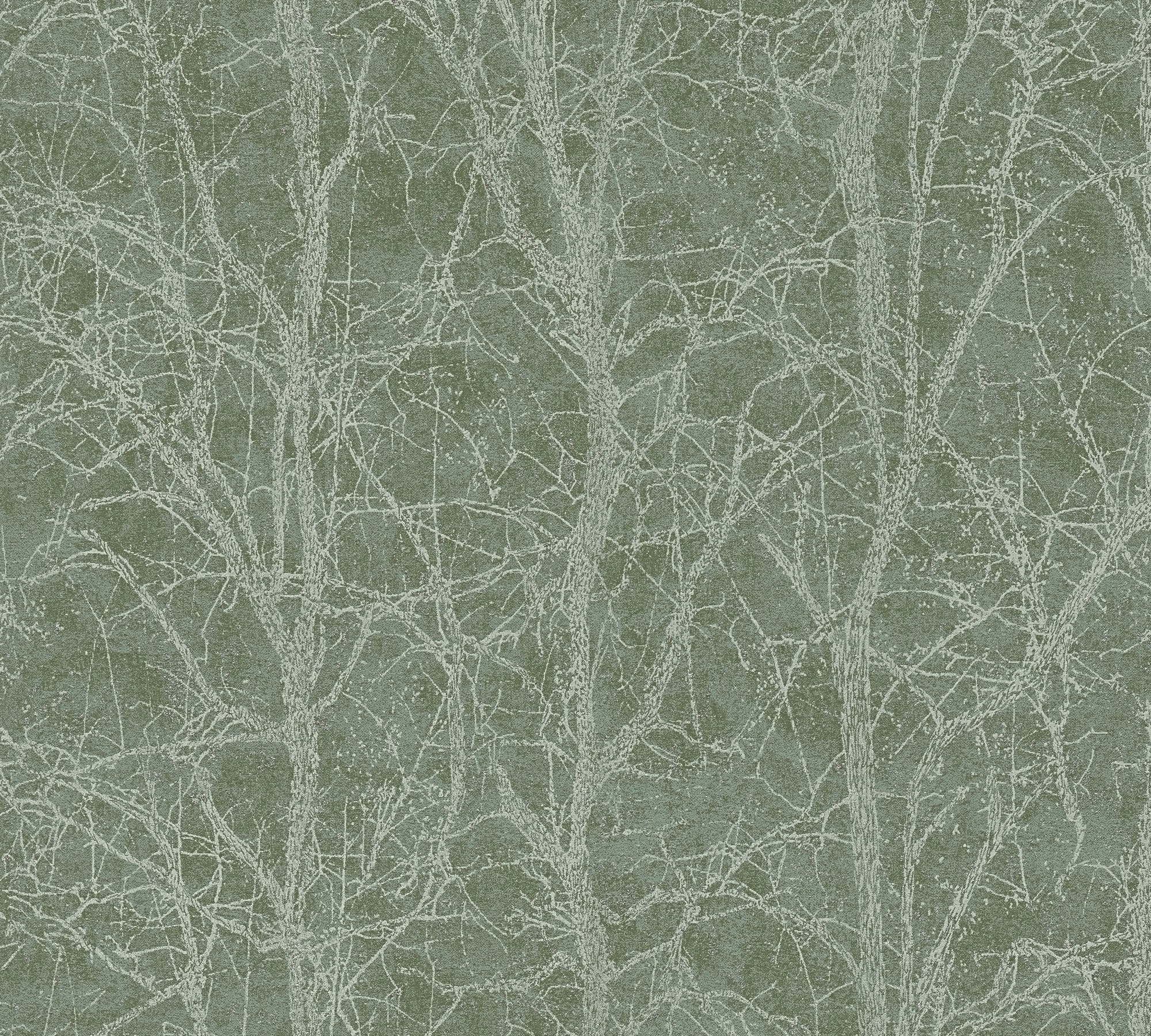 A.S. Création Vliestapete »Attractive 3 Bäume« Wald aufgeschäumt Metallic, Glanz & Glitzer, fein strukturiert
