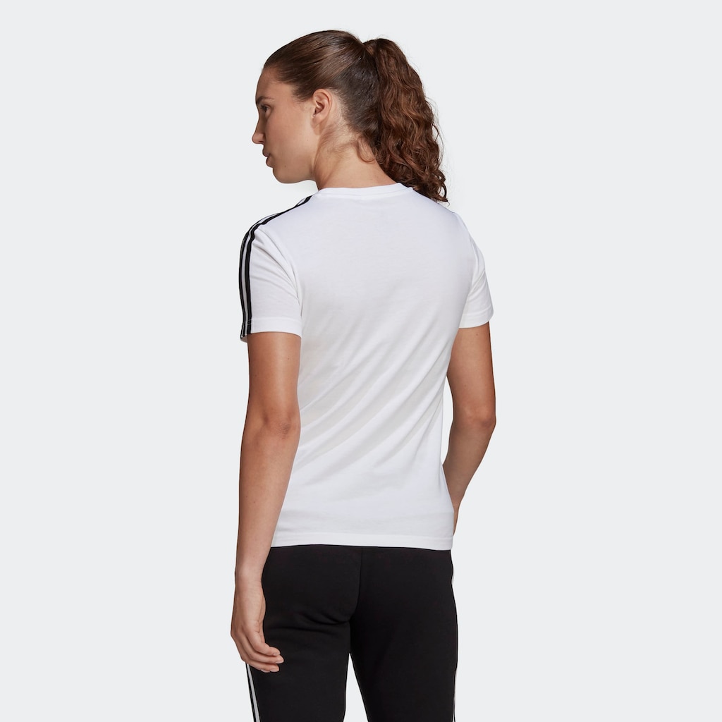 adidas Sportswear T-Shirt »LOUNGEWEAR ESSENTIALS SLIM 3-STREIFEN«