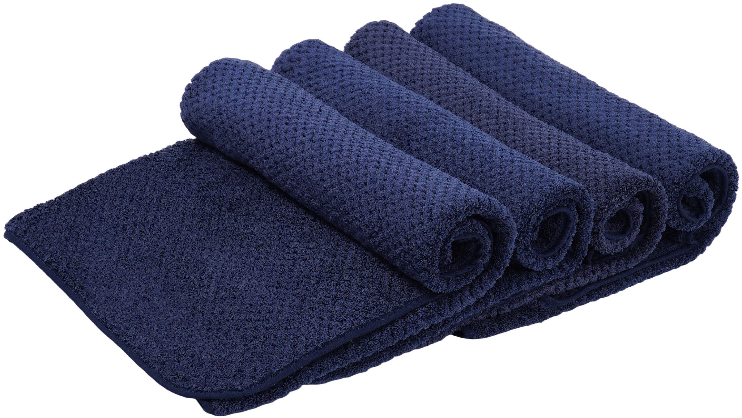 Handtücher OTTO HOME, B:140cm L:70cmmarine, Microfaser, Mikrofaser, Badezimmer, Handtücher, "Parris, diverse Größen, ideal als Sporthandtuch,