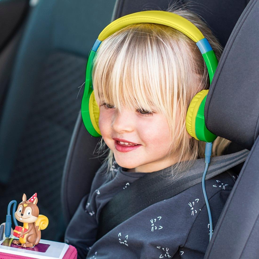 Hama Kinder-Kopfhörer »Kinderkopfhörer mit Kabel (85 dB Lautstärkebegrenzung, On-Ear)«, Sprachsteuerung, Größenverstellbar, Integriertes Mikrofon, Siri und Google Assistant