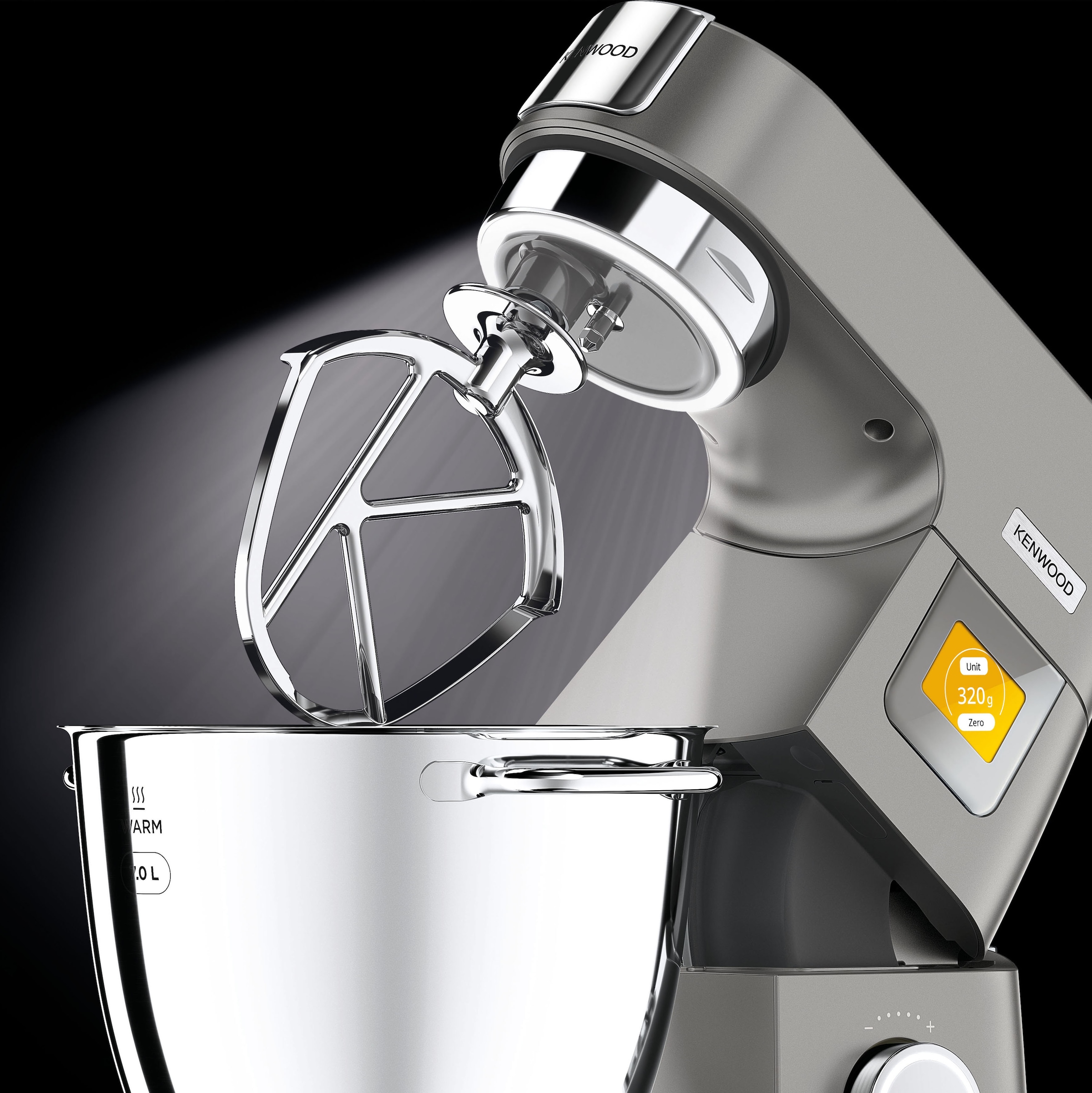 KENWOOD Küchenmaschine »Titanium Chef Patissier XL KWL90.594SI«, Wärmefunktion, zusätzliche 5 l Schüssel, inkl. umfangreiches Zubehör