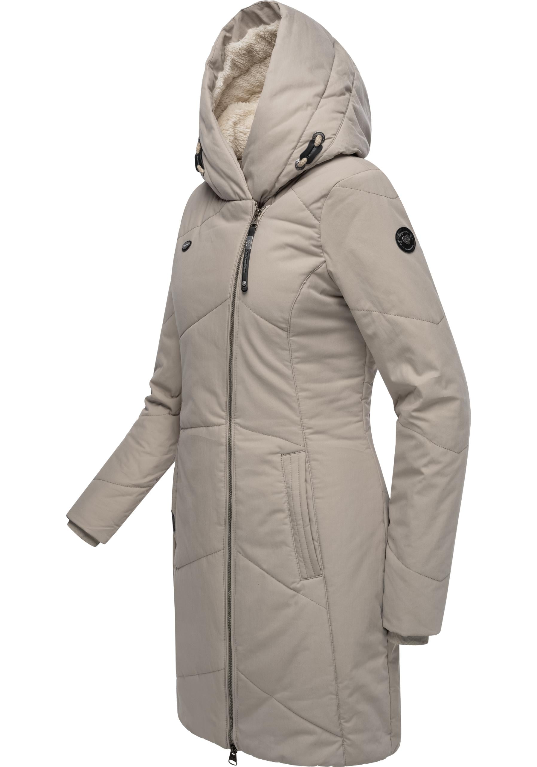 Ragwear Wintermantel »Gordon Long«, gesteppter Winterparka mit asymmetrischem Kragen