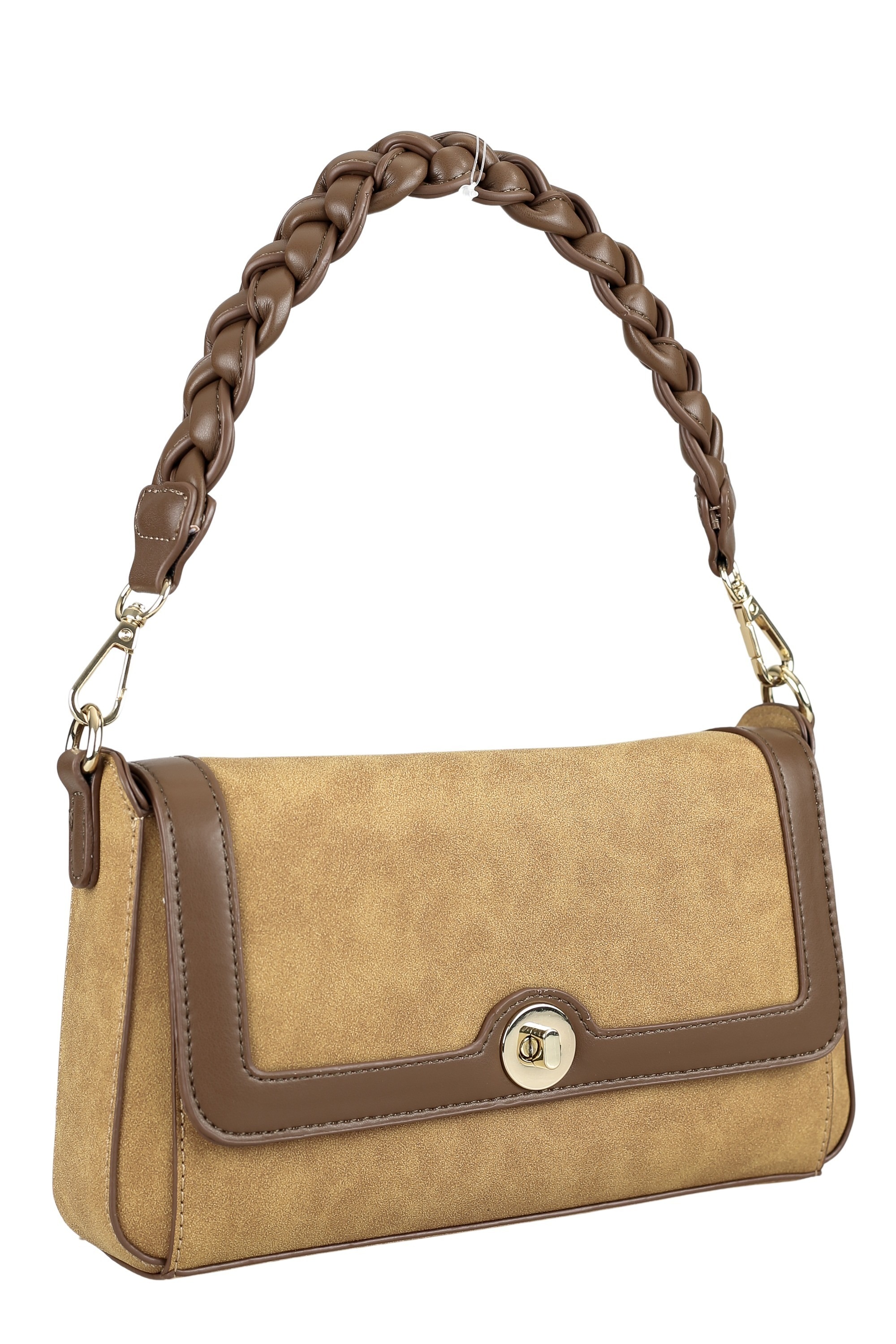 COLLEZIONE ALESSANDRO Schultertasche »Brown«, mit Flechtung