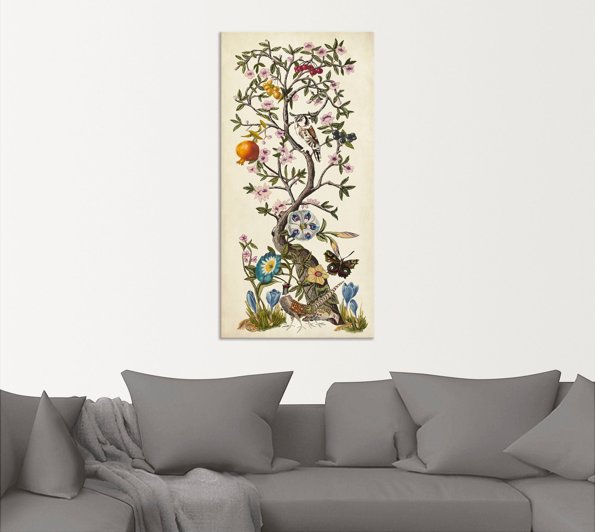 Artland Wandbild "Chinoiserie Natur I", Pflanzen, (1 St.), als Alubild, Out günstig online kaufen