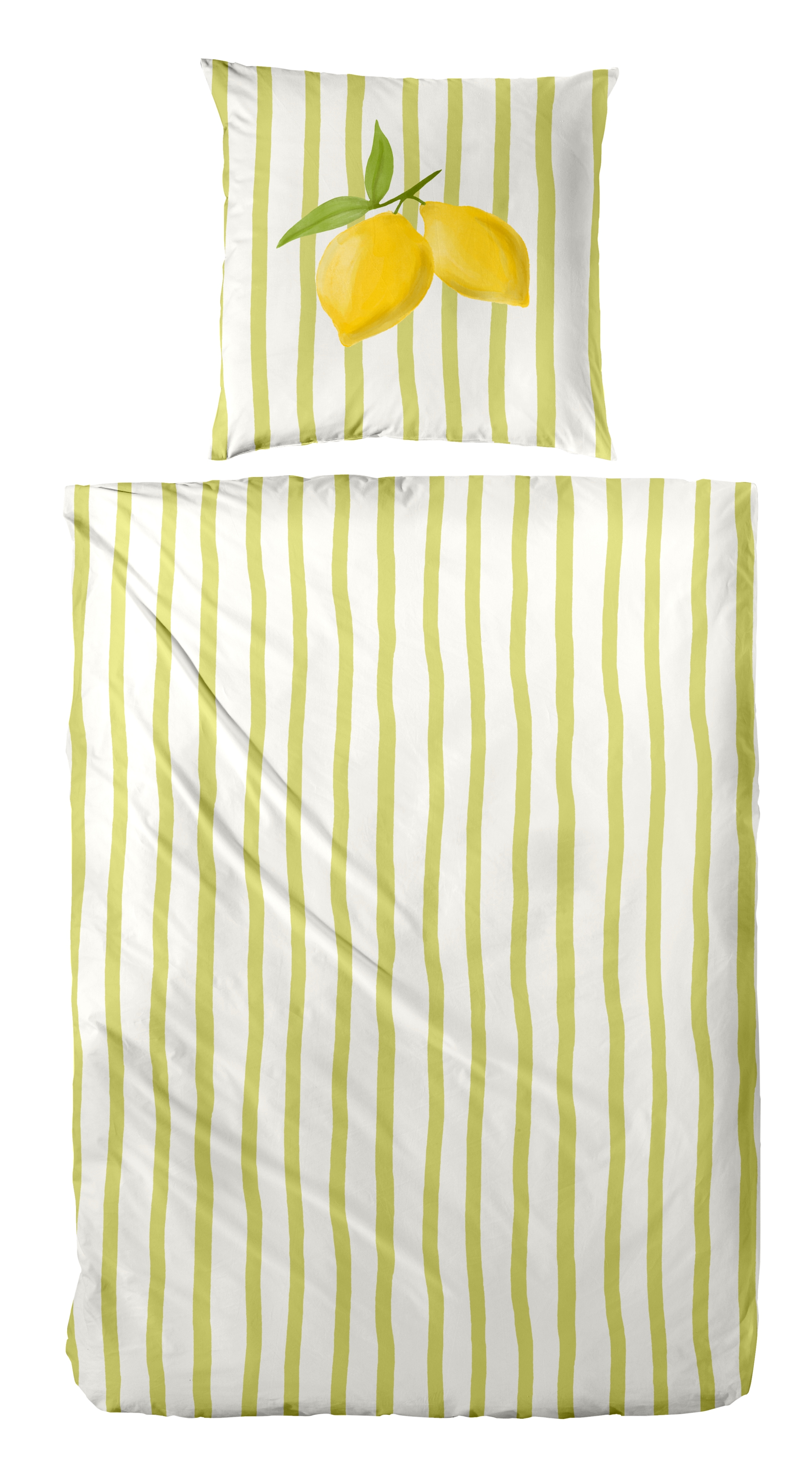 Primera Bettwäsche "Renforce-Bettwäsche Lemon stripes" 2