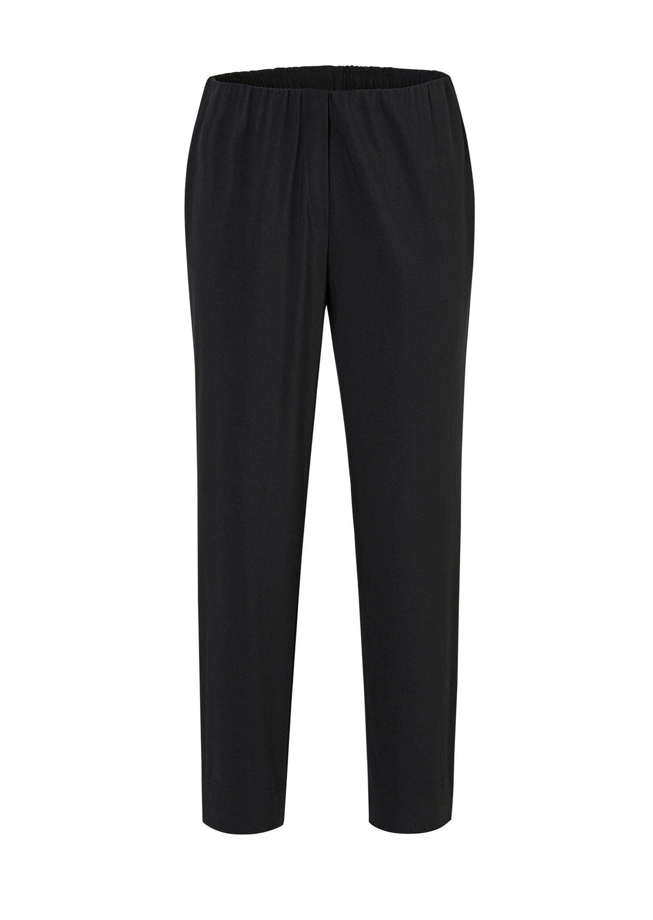 Caprihose GOLDNER "7/8-Stretchhose", Damen, Gr. 60, N + K Gr, schwarz, Obermaterial: 67% Baumwolle CO. 28% Polyamid PA. 5% Elasthan EL., Hosen Caprihose