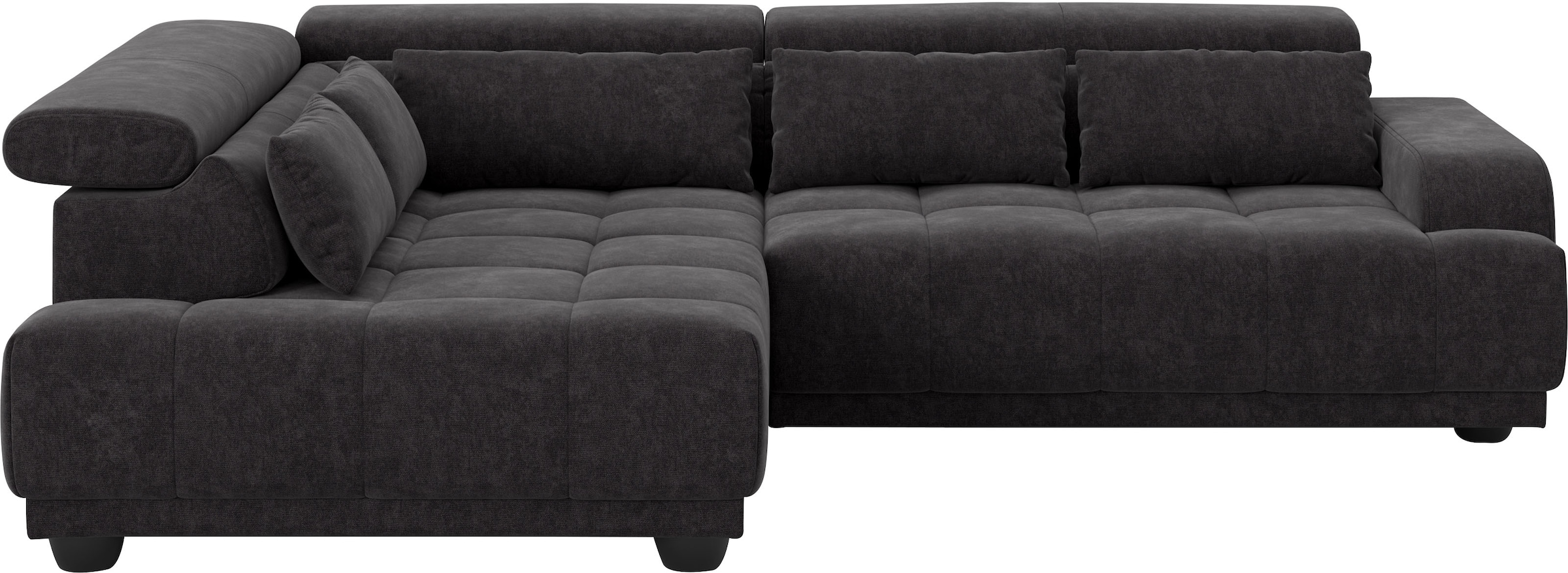 COTTA Ecksofa »Jade L Form, B: 270 cm, mit Kopfteilverstellung & Nierenkissen« optional elektr. Sitztiefenverstellung