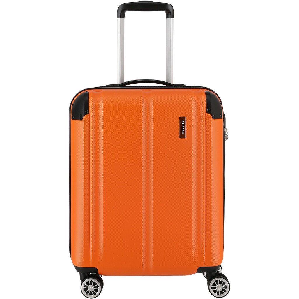 travelite Trolleyset »City, orange«, (3 tlg.)