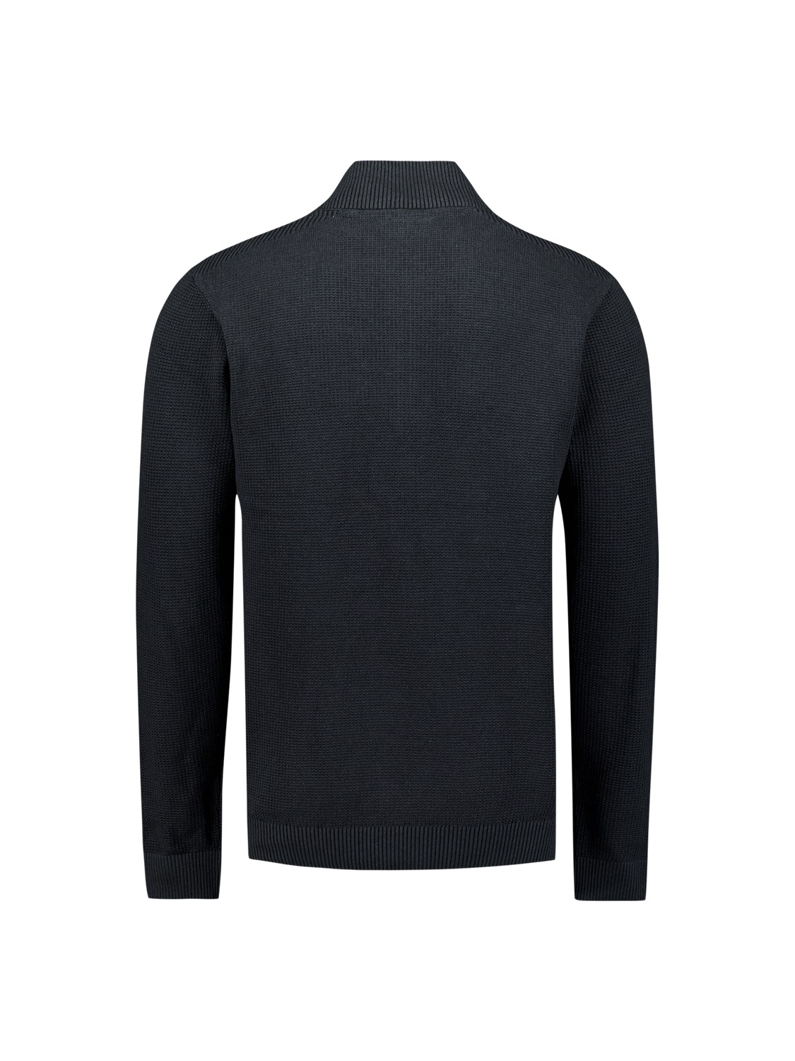 NO EXCESS Stehkragenpullover »No Excess Strukturierter Half-Zip-Pullover«