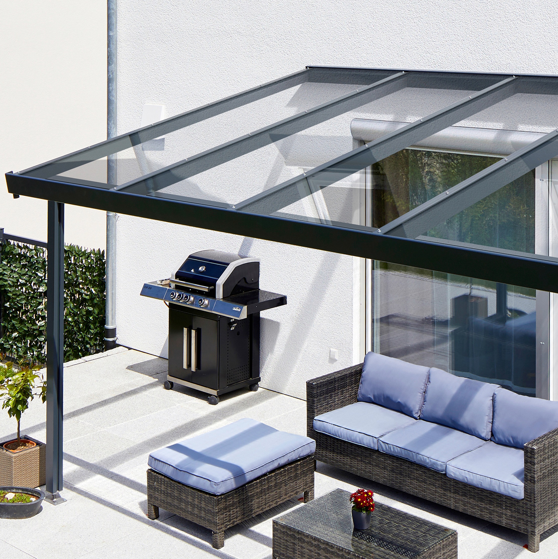 GUTTA Terrassendach »Premium«, BxT: 611x306 cm, Dach Sicherheitsglas klar