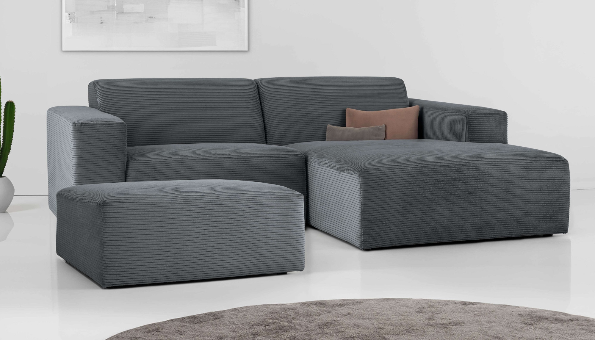 INOSIGN Ecksofa "Koa,228cm, L-Form, Modulsofa, Webstoff, Cord, Struktur, Ch günstig online kaufen