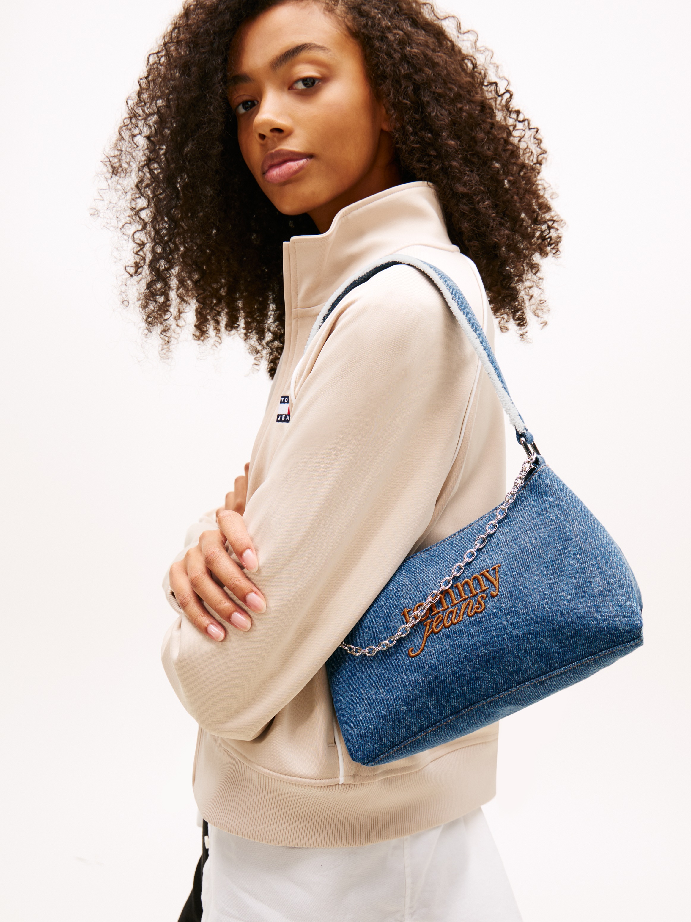 Tommy Jeans Schultertasche "TJW COOL DENIM SHOULDER BAG", Damen Tragetasche günstig online kaufen