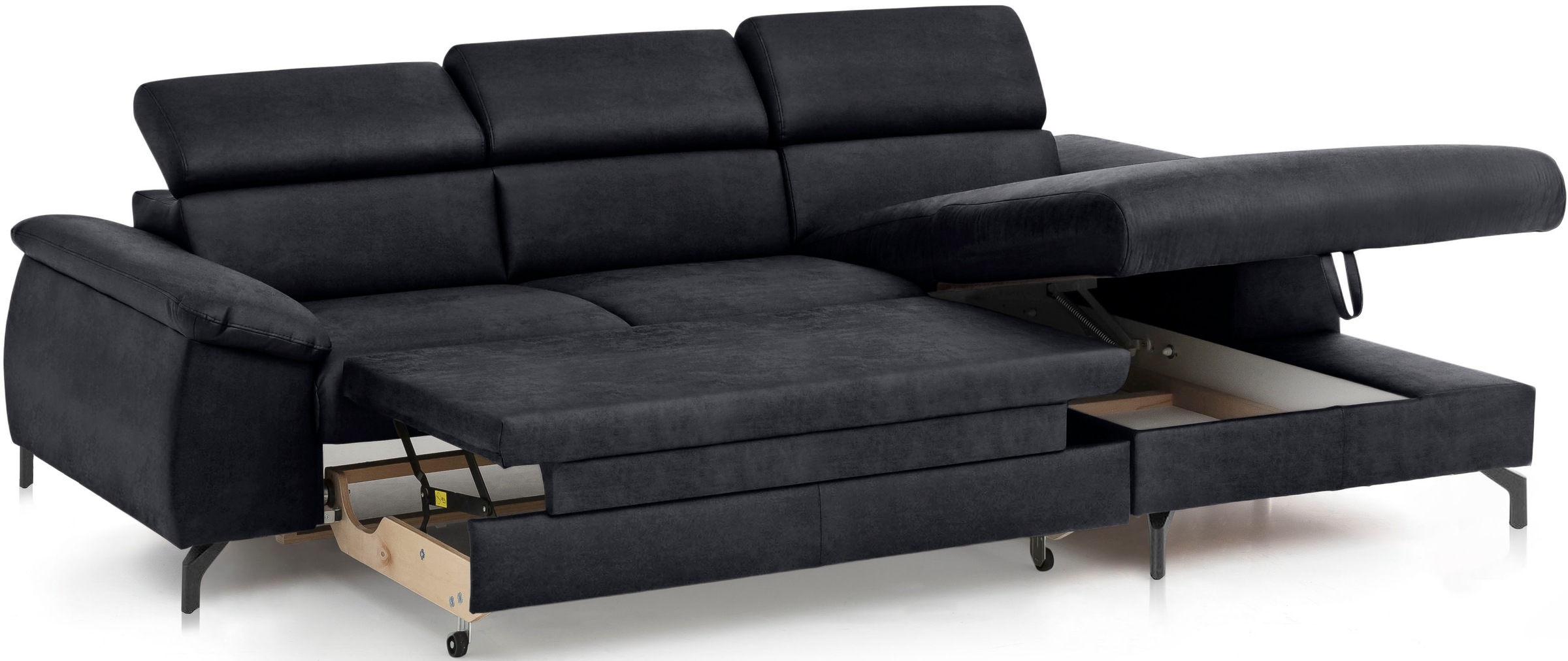 COTTA Ecksofa »Kitty L-Form«, mit Kopfteilverstellung, wahlweise mit Bettfunktion & Bettkasten
