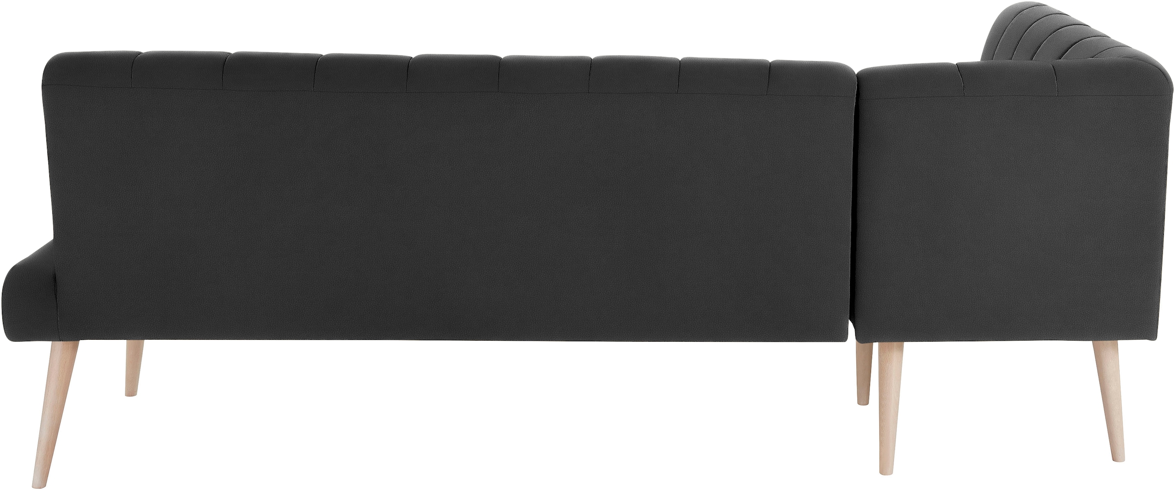 exxpo - sofa fashion Eckbank »Costa, moderne Rückensteppung, bequem und elegant, hoher Holzfuß«, hochwertig verarbeitet, Frei im Raum stellbar