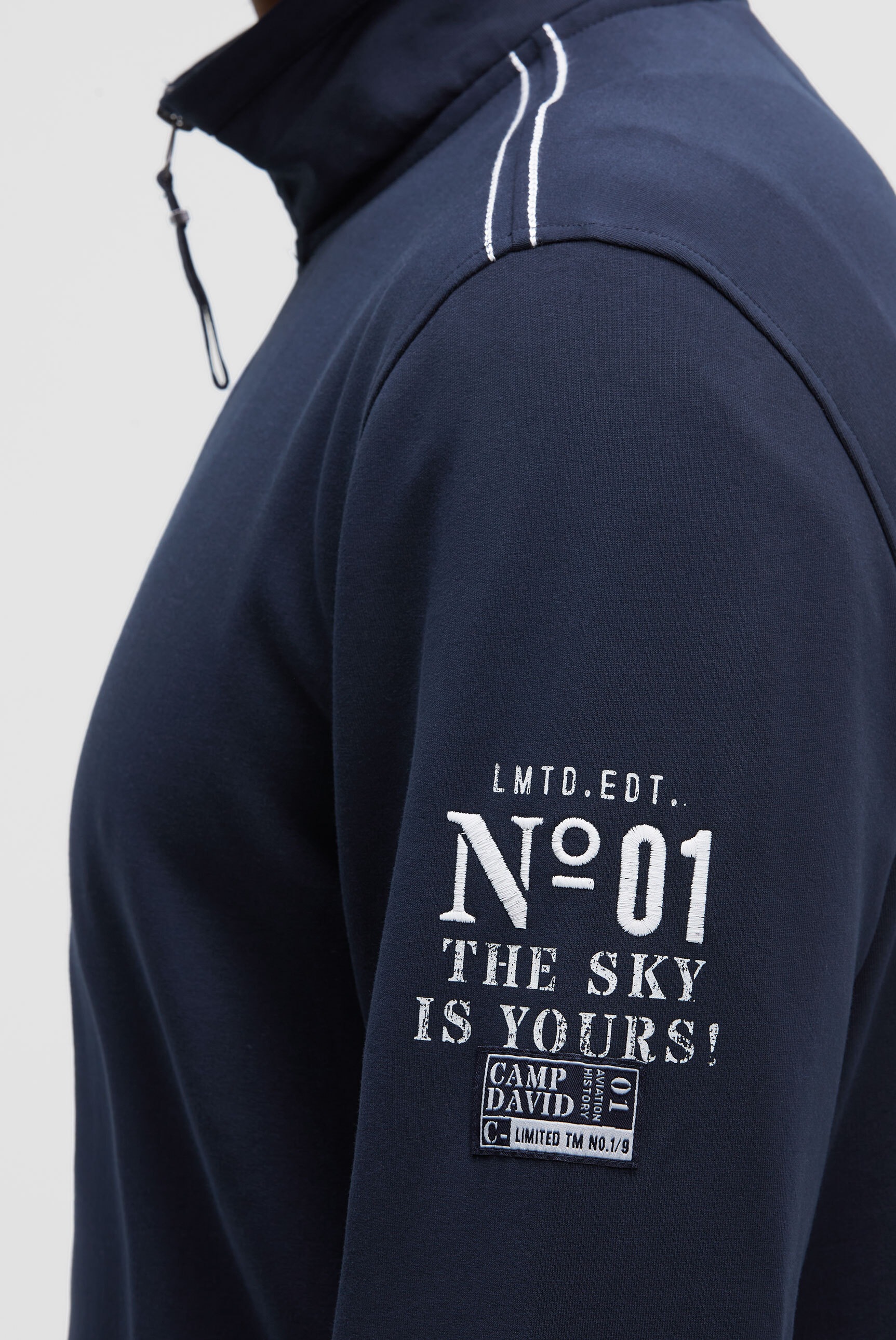 CAMP DAVID Sweater , mit Kontrastnähten
