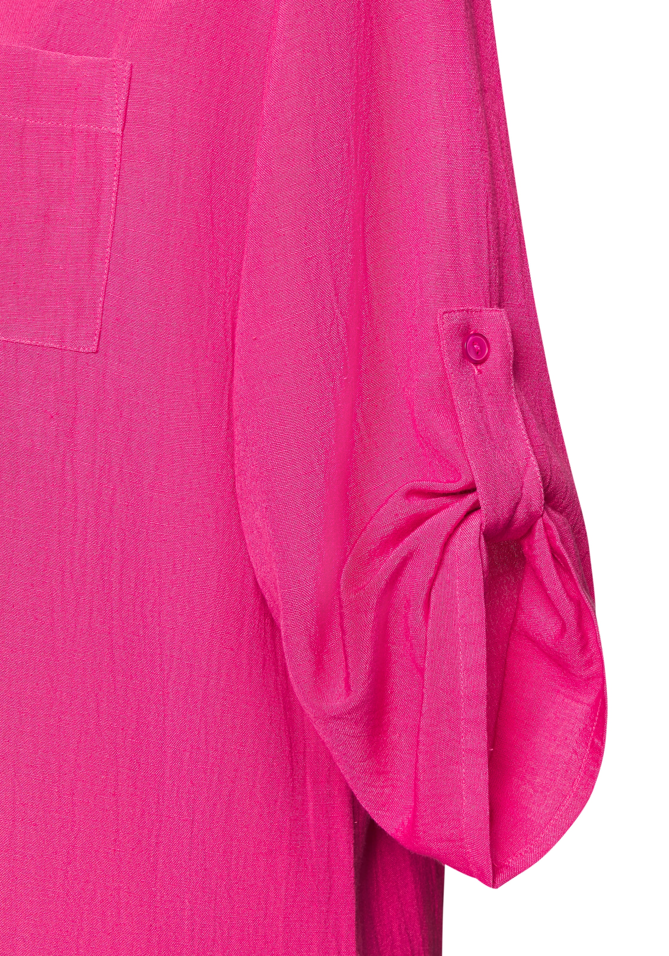 LASCANA Longbluse, aus leichter Webware mit Leinenanteil, luftiges Blusenkleid