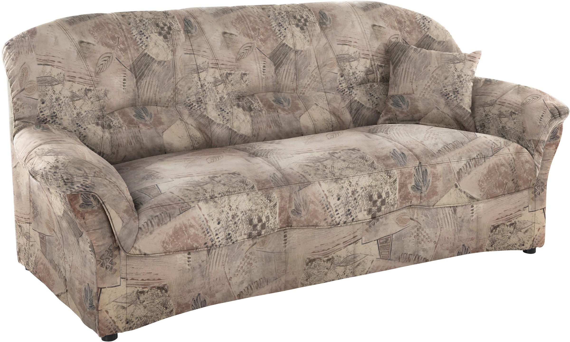 DOMO collection "Bahia, bequem & komfortabel, zeitloses & elegantes Sofa, Breite 200cm" Microfaser, natur