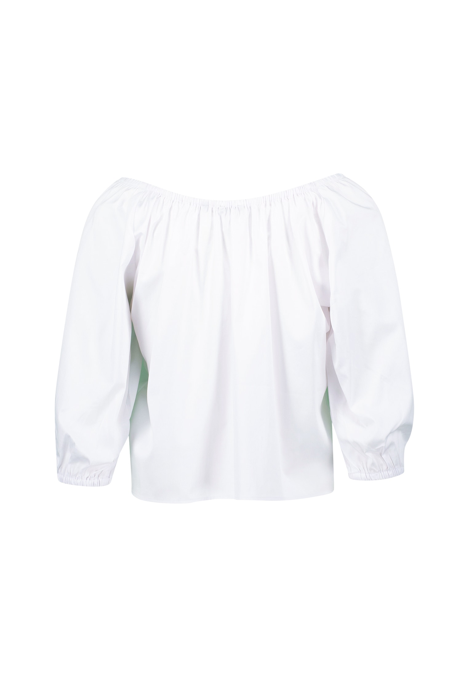 Zero Shirtbluse »zero Blusenshirt mit tiefem Rundhalsausschnitt«