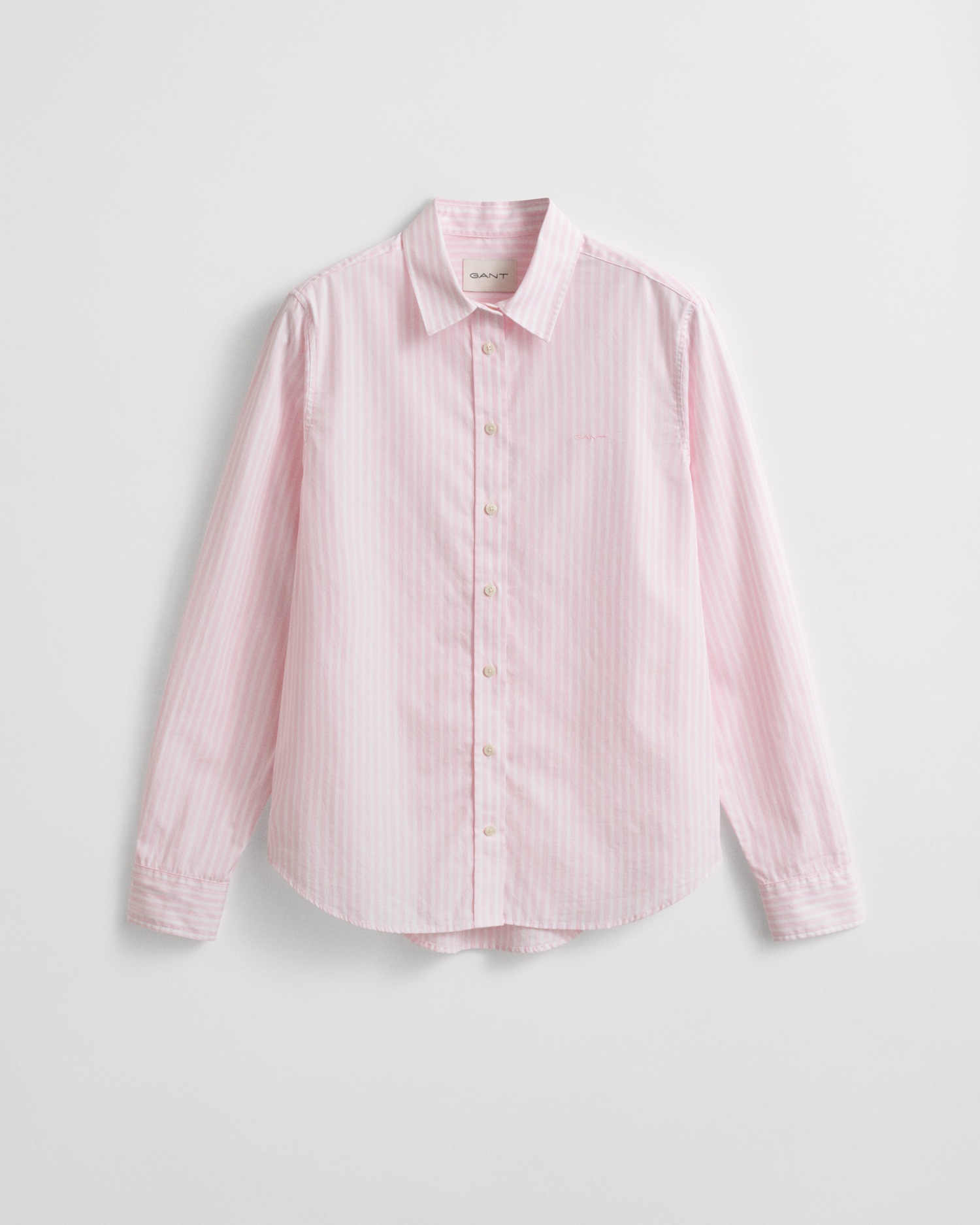 Gant Hemdbluse »REG POPLIN STRIPED SHIRT«, mit einer kleinen Logostickerei auf der Brust