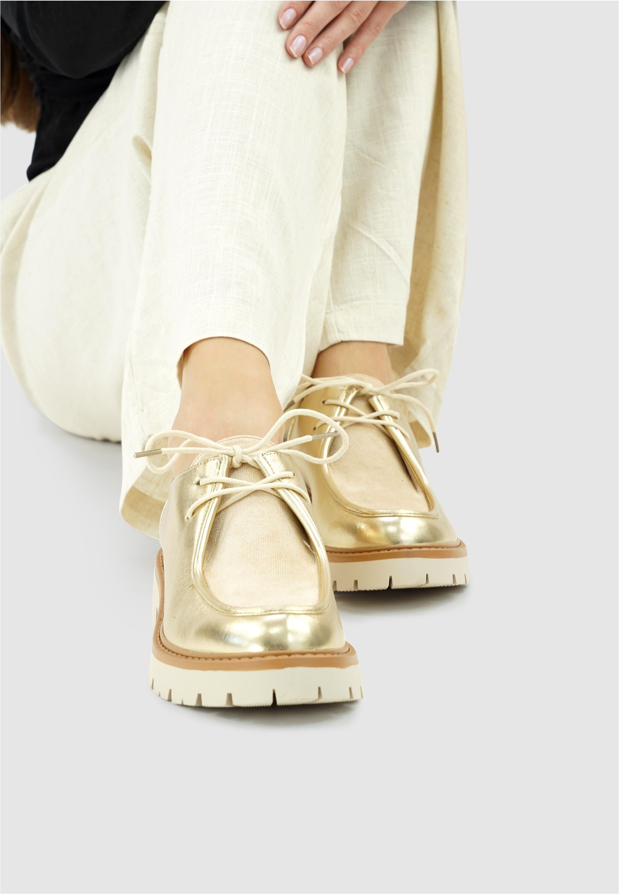 Findlay Schnürschuh »PYARA«  im Loafer-Stil mit Material-Mix