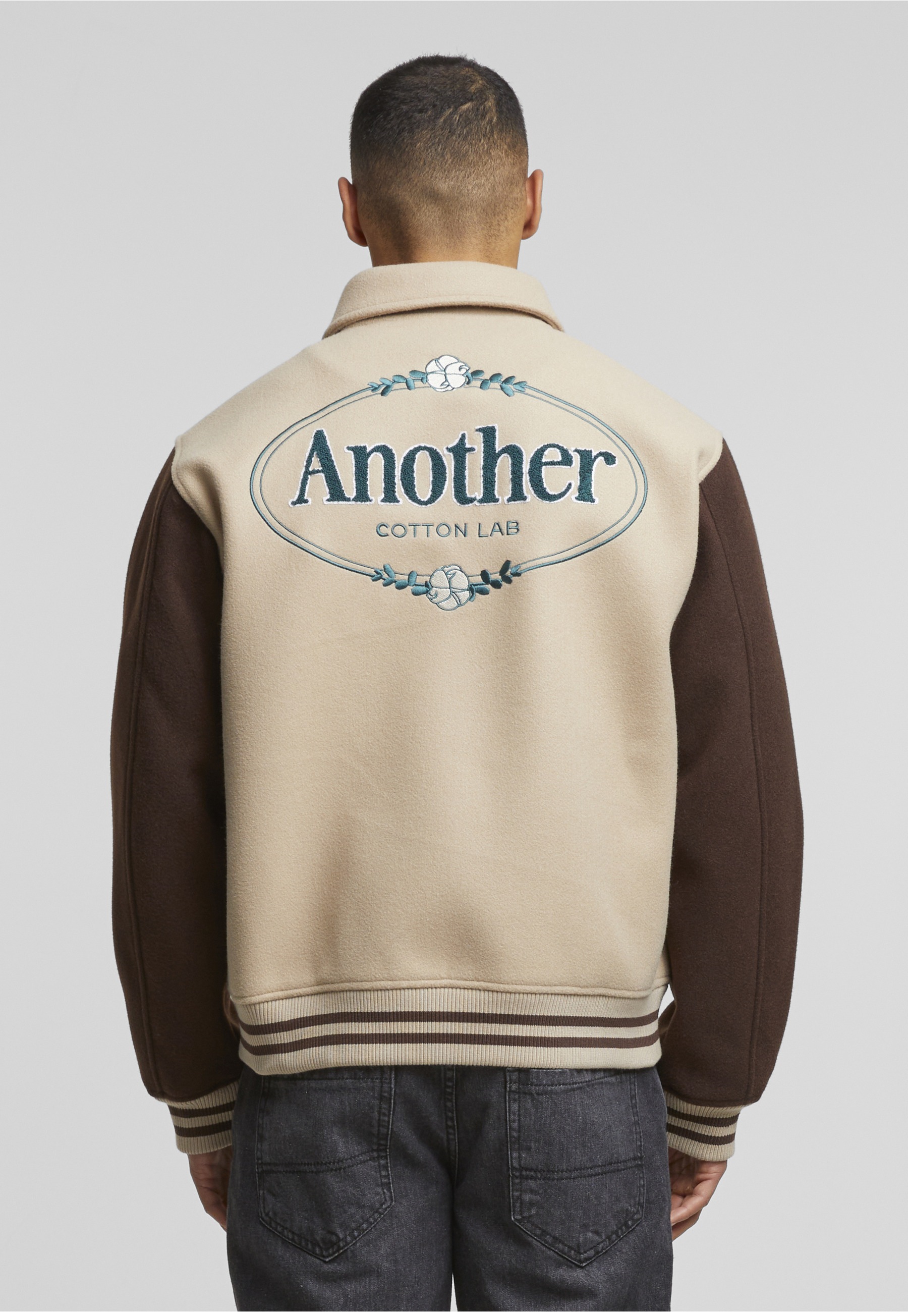 Another Cotton Lab Collegejacke »Another Cotton Lab Chest Logo College Jacke« 1 Stk. tlg. ohne Kapuze