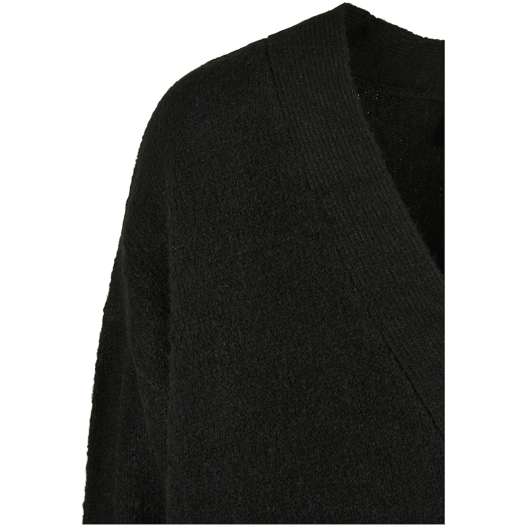 URBAN CLASSICS Strickjacke »Urban Classics Damen Ladies Chunky Fluffy Knit Cardigan«, (1 tlg.)