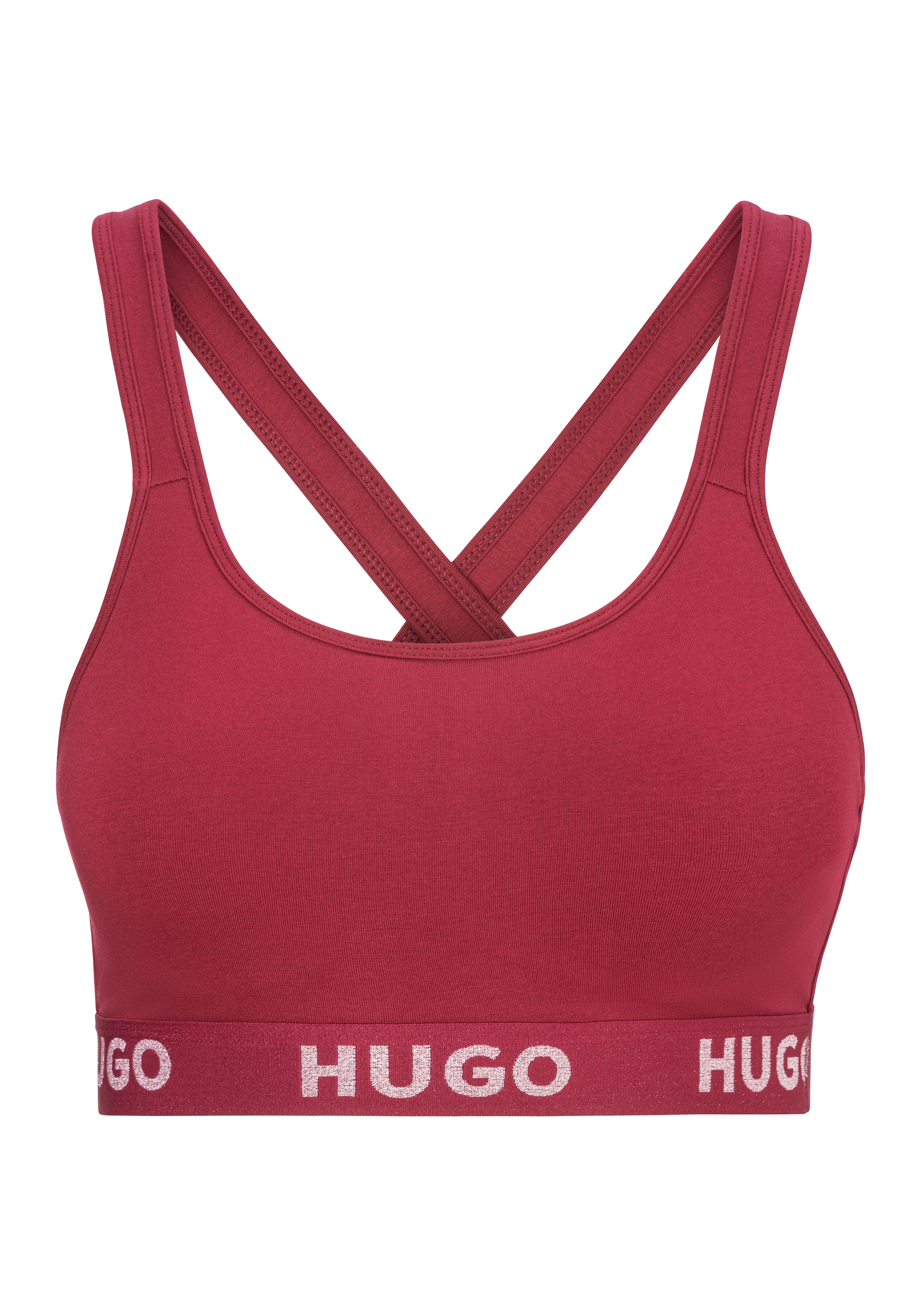 HUGO Underwear Bralette-BH "BRALETTE PADDED SPOR", mit HUGO Logo auf dem Bund