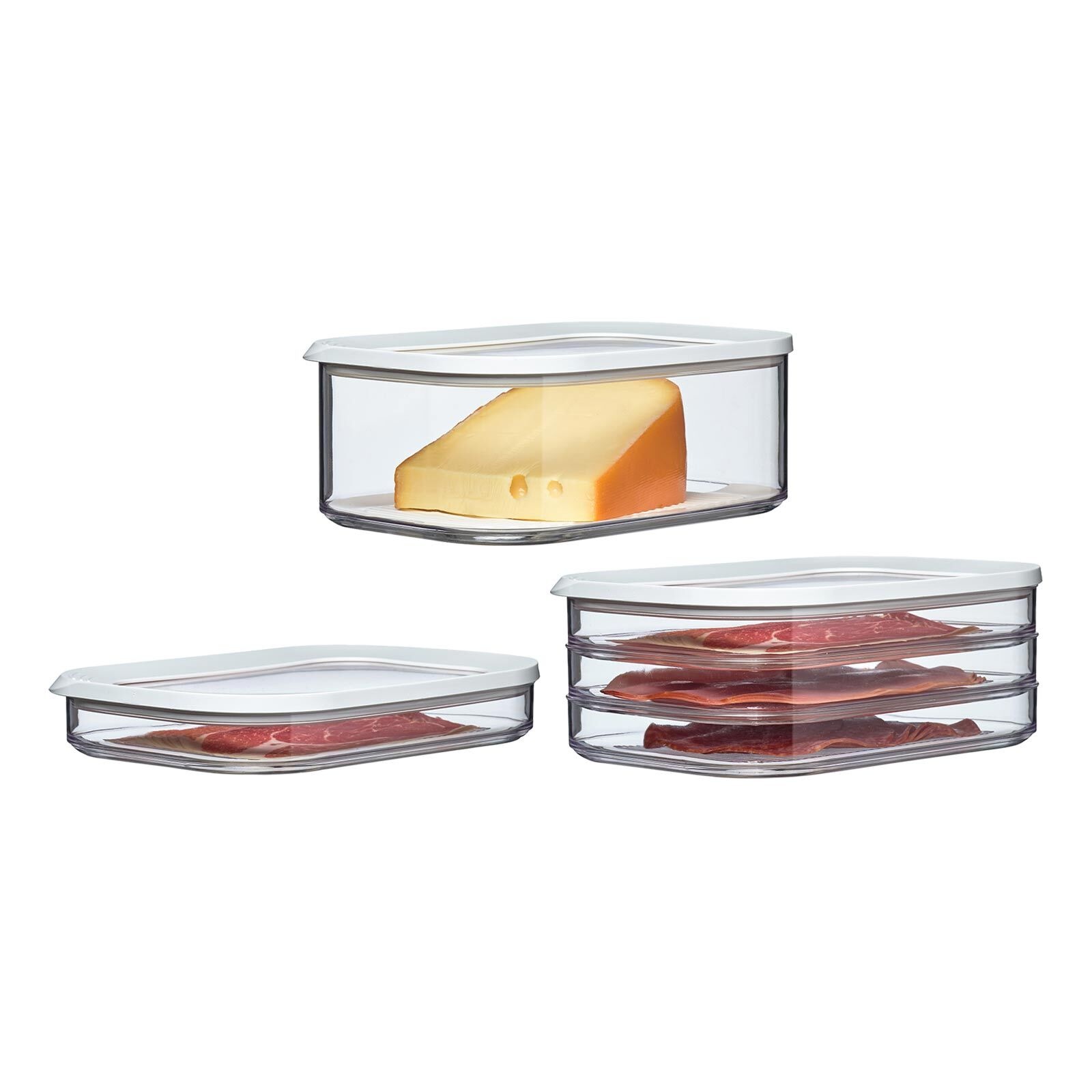 Mepal Vorratsdose »Aufschnittdosen Modula 3er Set transparent«