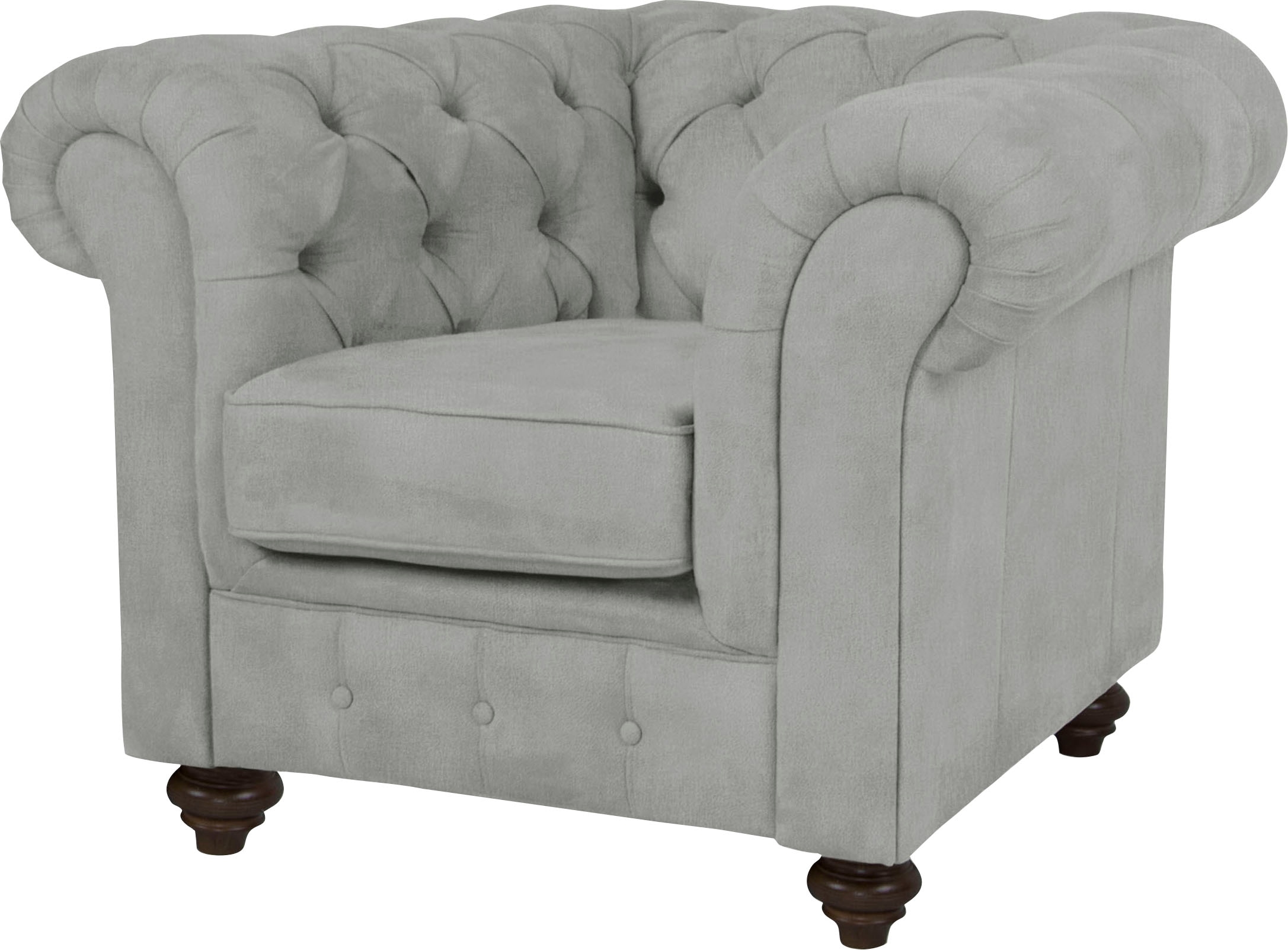 Home affaire Sessel »Duc Chesterfield« hochwertige Knopfheftung im Rücken, Samtoptik mit changierender Optik