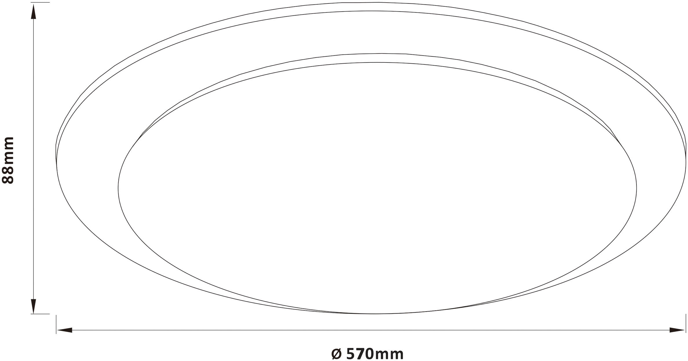 D weiß | 3800 »Vittoria«, lm, LED K, BAUR BreLight 3000-6500 Wandleuchte dimmbar, cm, 57 CCT,