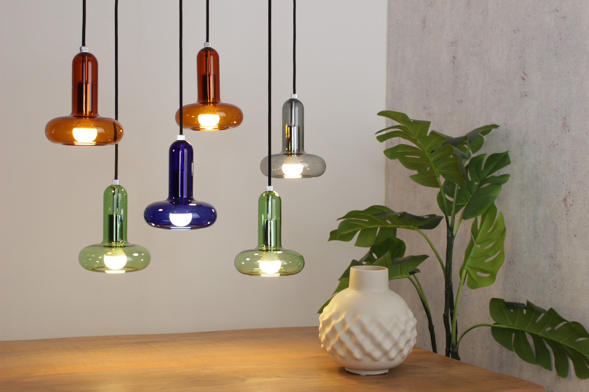 ECO-LIGHT Pendelleuchte »Perseus«, 6 flammig, Leuchtmittel E14 | ohne Leuchtmittel