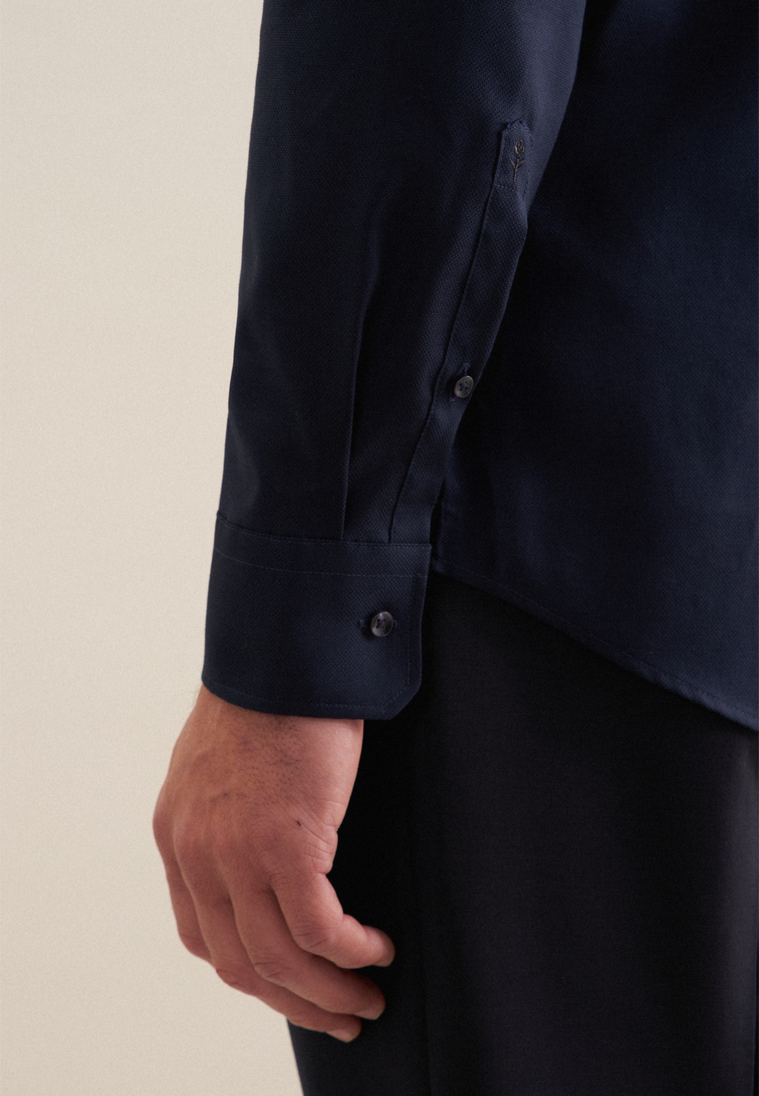 Seidensticker Schwarze Rose Men Shirt Dark Blue M39 6