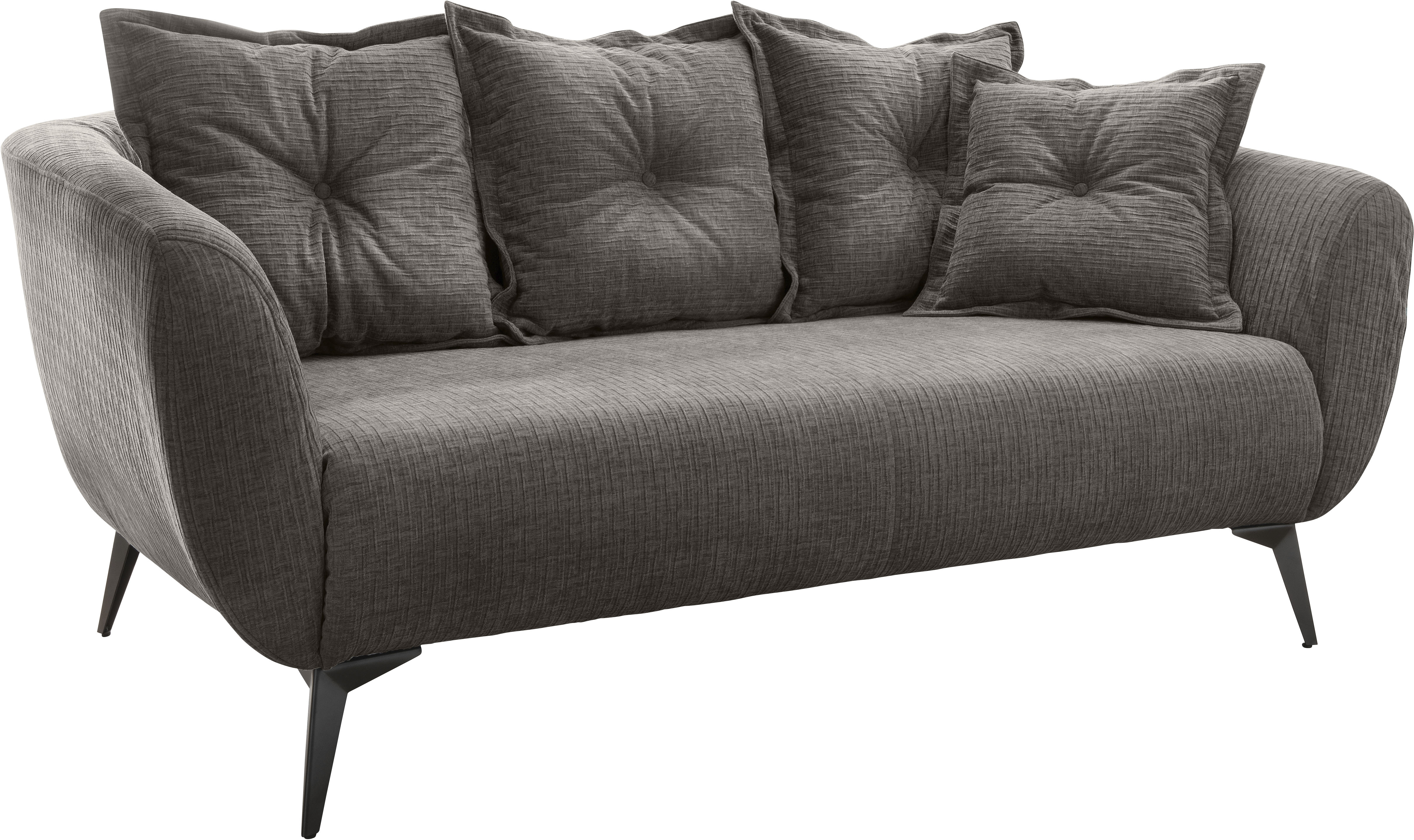 Thumbnail - Home affaire 2,5-Sitzer "Baggio, Breite 196 cm zeitlos & elegant, bequem" schwarze Metallfüße