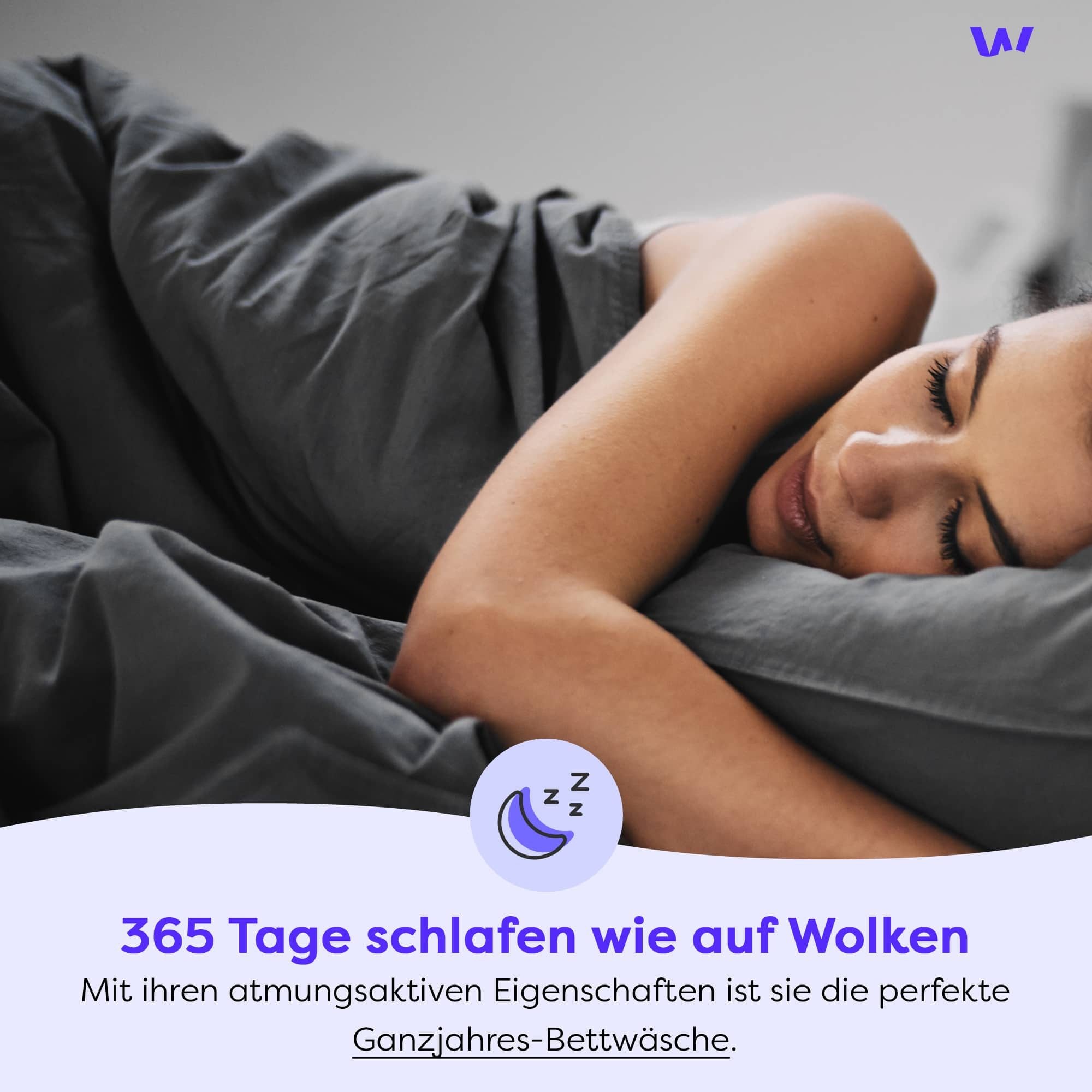 Wolkenfeld Bettwäsche "Renforcé Bettwäsche Baumwolle - Natürlich weiches Sc günstig online kaufen