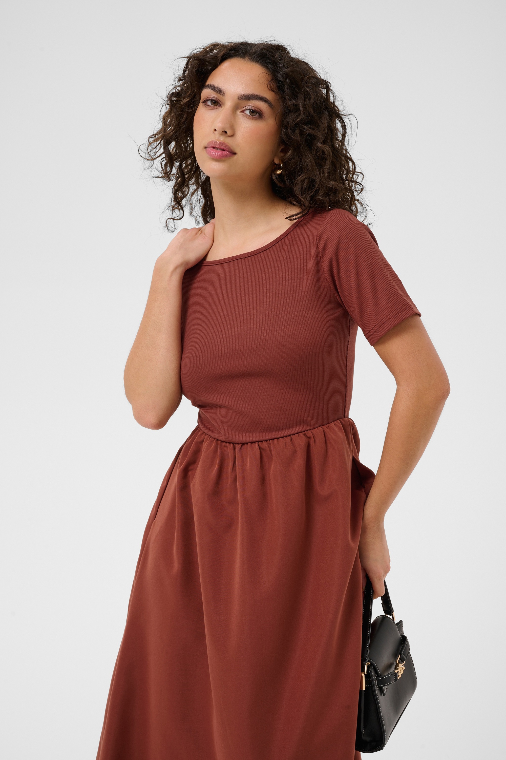 KAFFE Midikleid »Damen Kleid KAkirsten«
