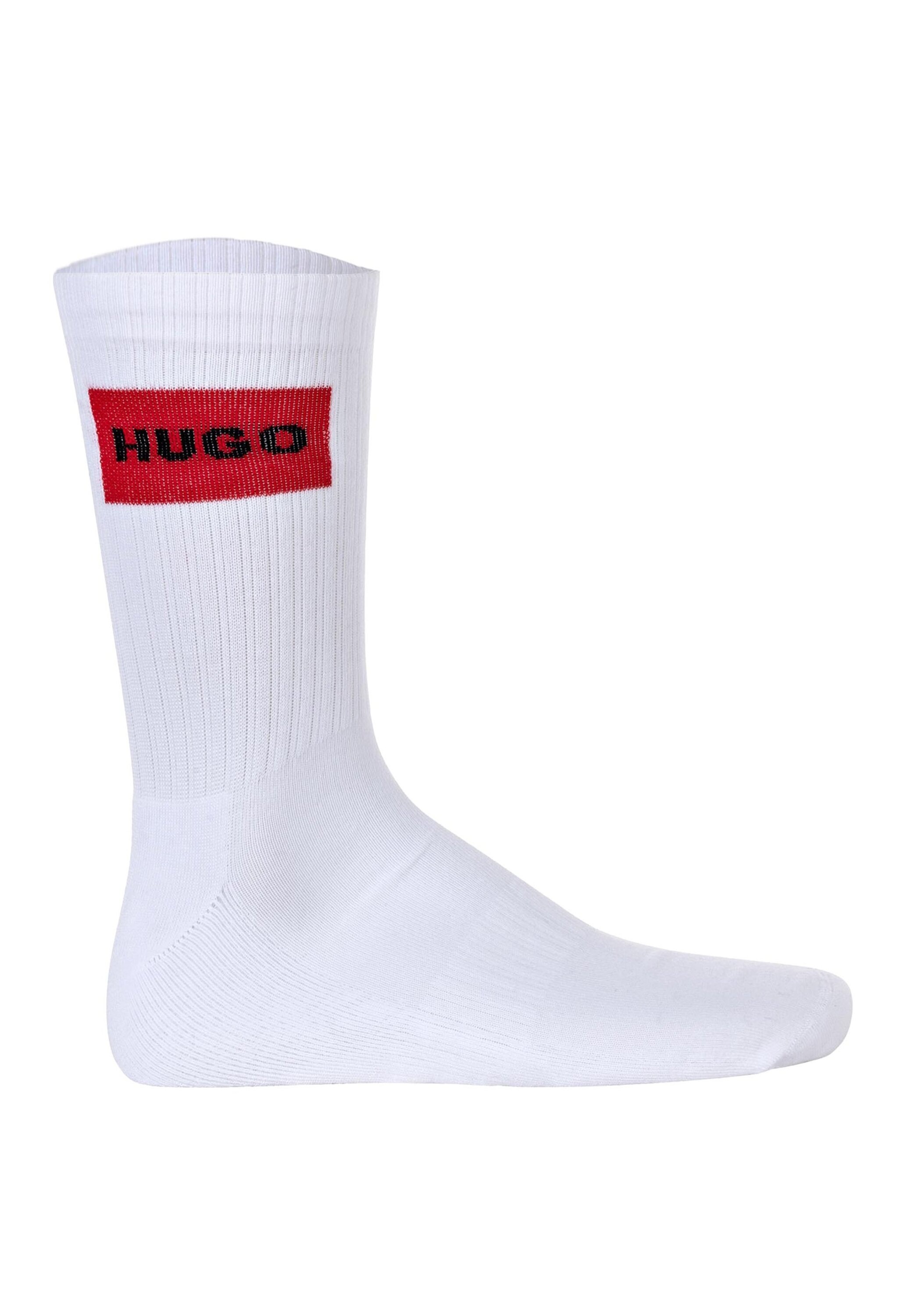 HUGO Kurzsocken »Socken 3P QS RIB LABEL CC 3er Pack«