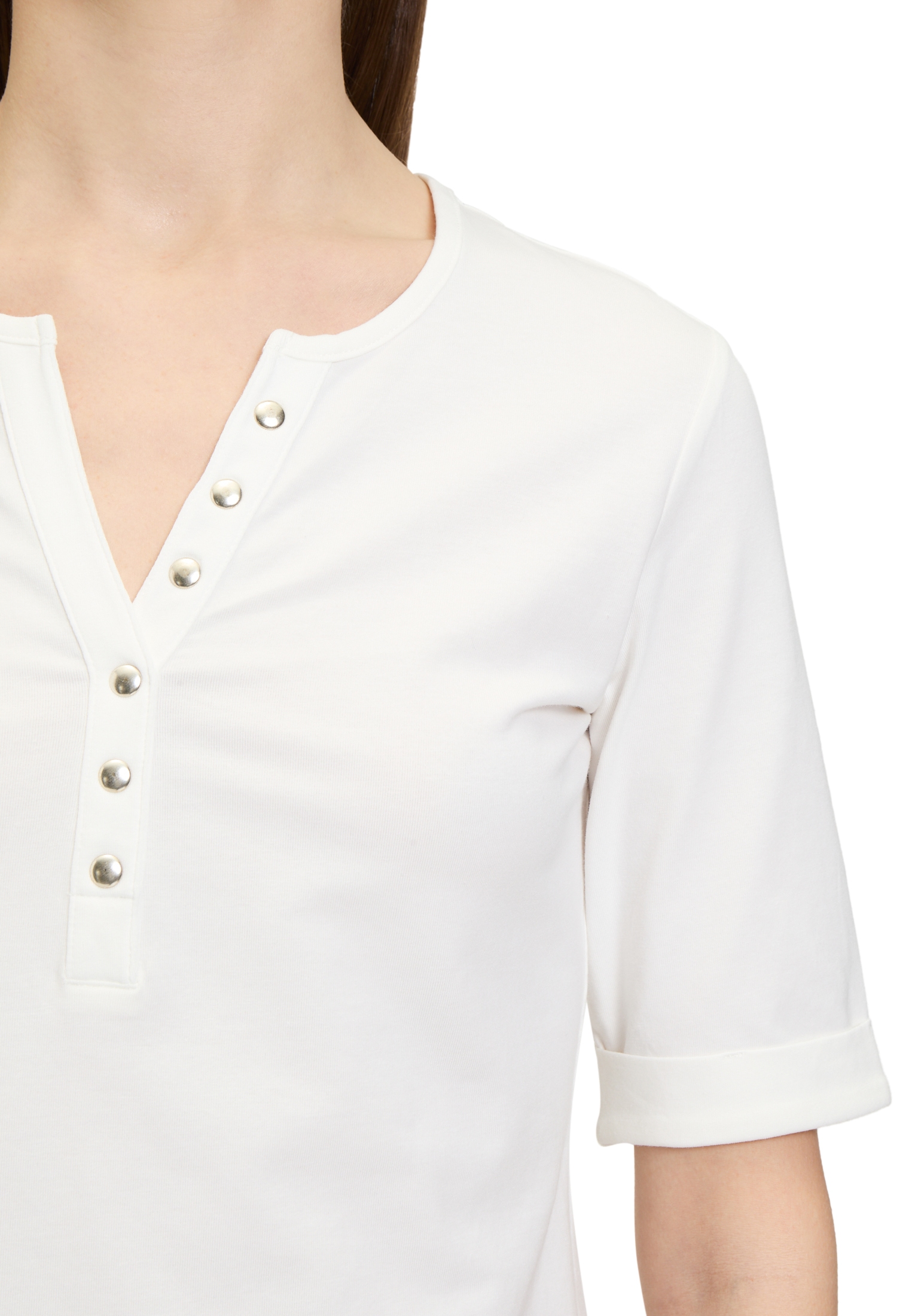 Betty Barclay Kurzarmshirt »Betty Barclay Damen Basic Shirt mit Knöpfen«, (1 tlg.), Form