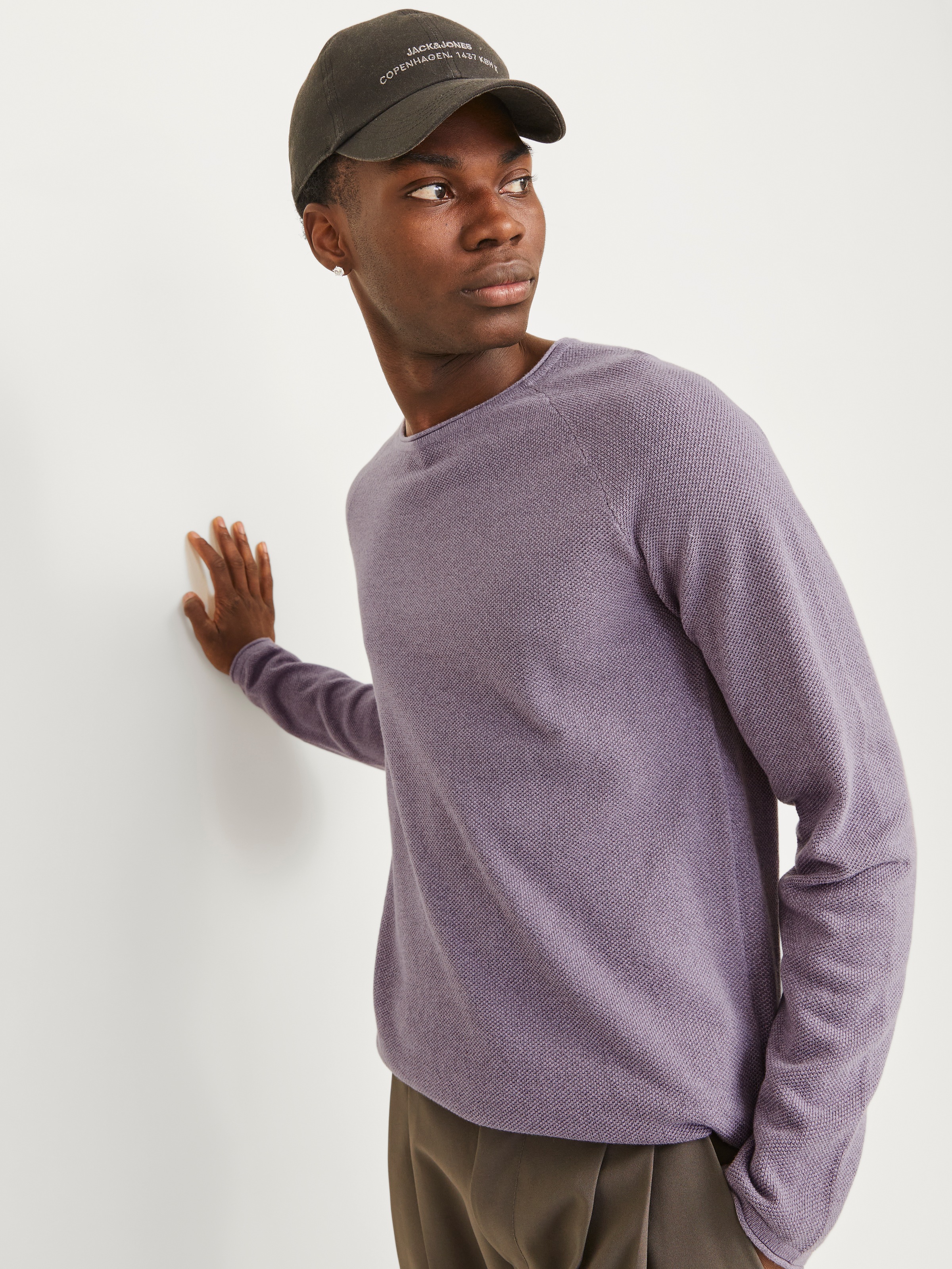 Jack & Jones Rundhalspullover "JJEHILL KNIT CREW NECK NOOS", mit Strukturst günstig online kaufen