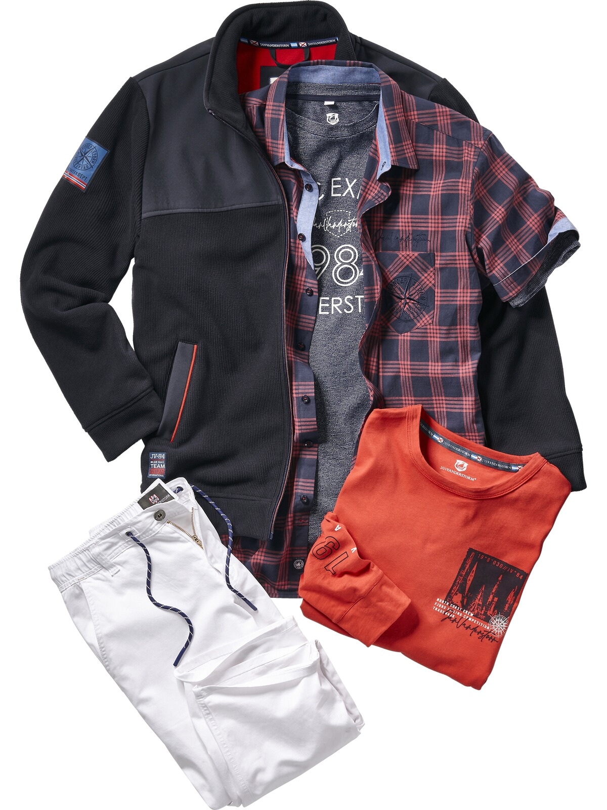 Jan Vanderstorm Sweatjacke »Sweatjacke ASPIAN«