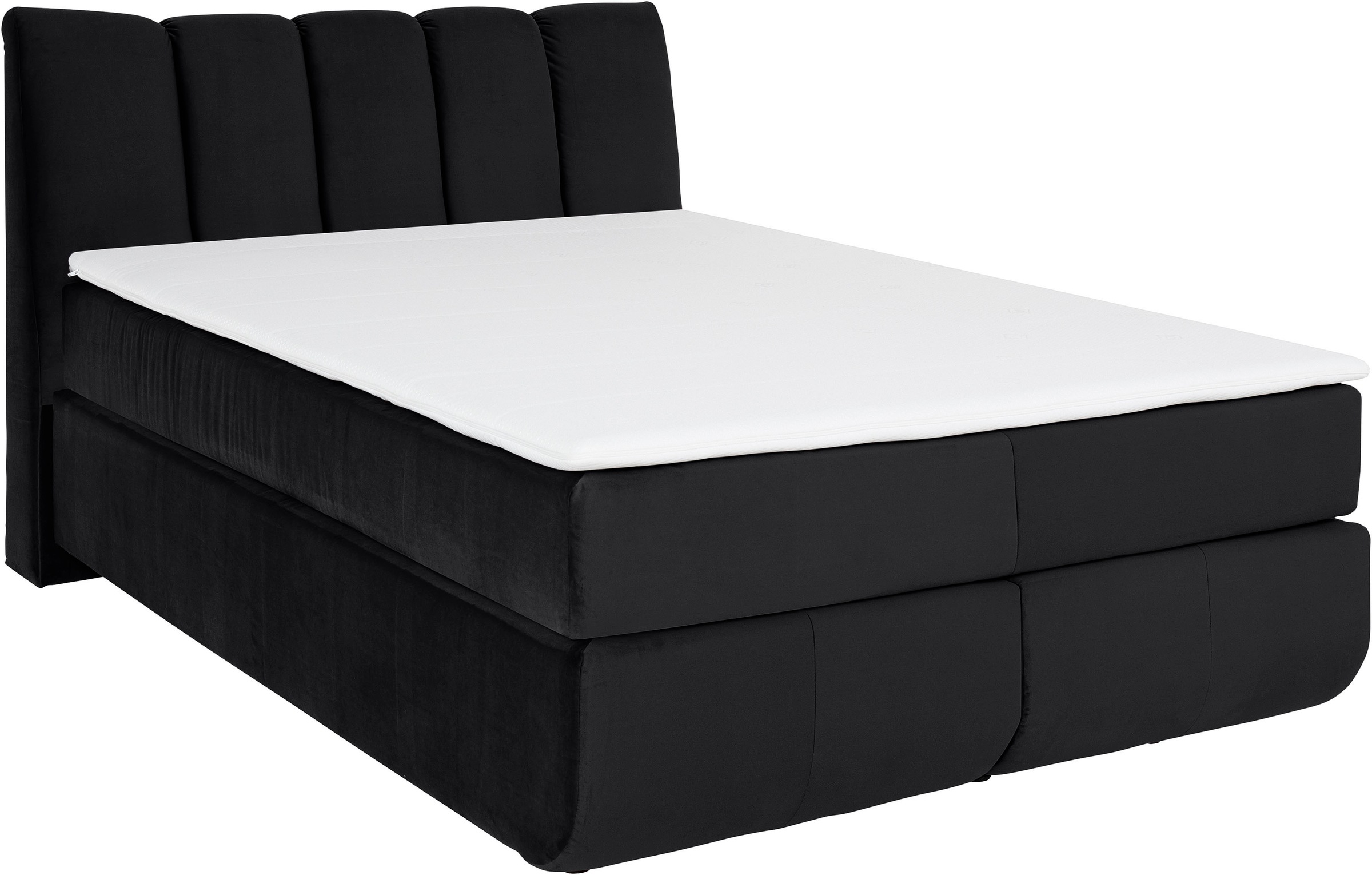 Thumbnail - Home affaire Boxspringbett "Océane" Bodenfrei- wirkt freischwebend, verschiedene Härtegrade (auch H4)