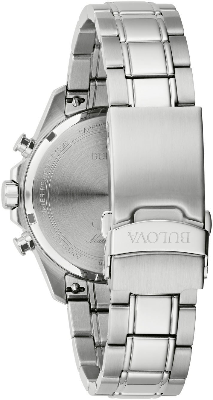 Bulova Chronograph »Marine Star Series B«, Quarzuhr, Armbanduhr, Herrenuhr, Edelstahlarmband, analog