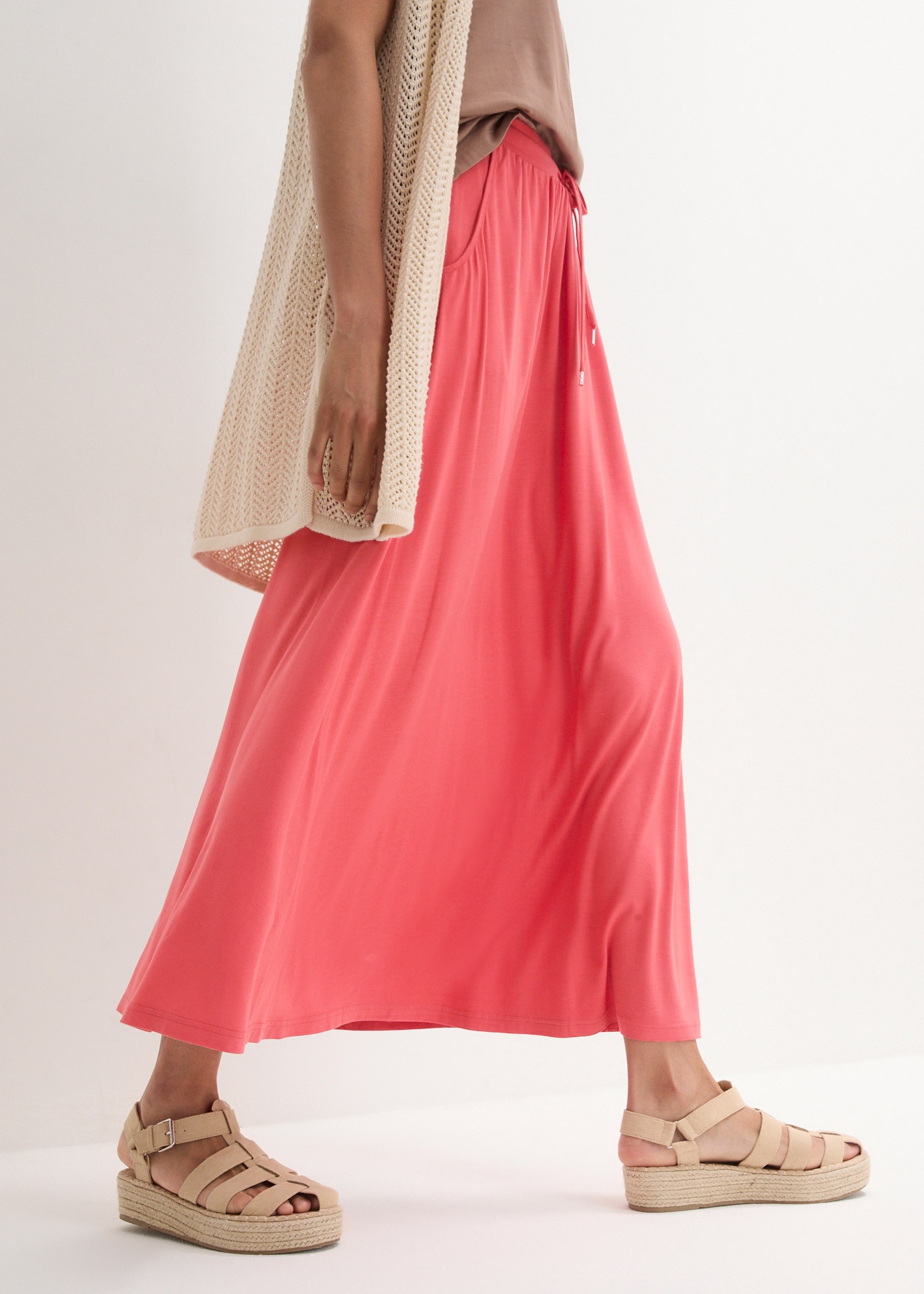 bonprix Jerseyrock "Jersey Rock aus Viskose-Mix" aus Viskosemischung, locke günstig online kaufen