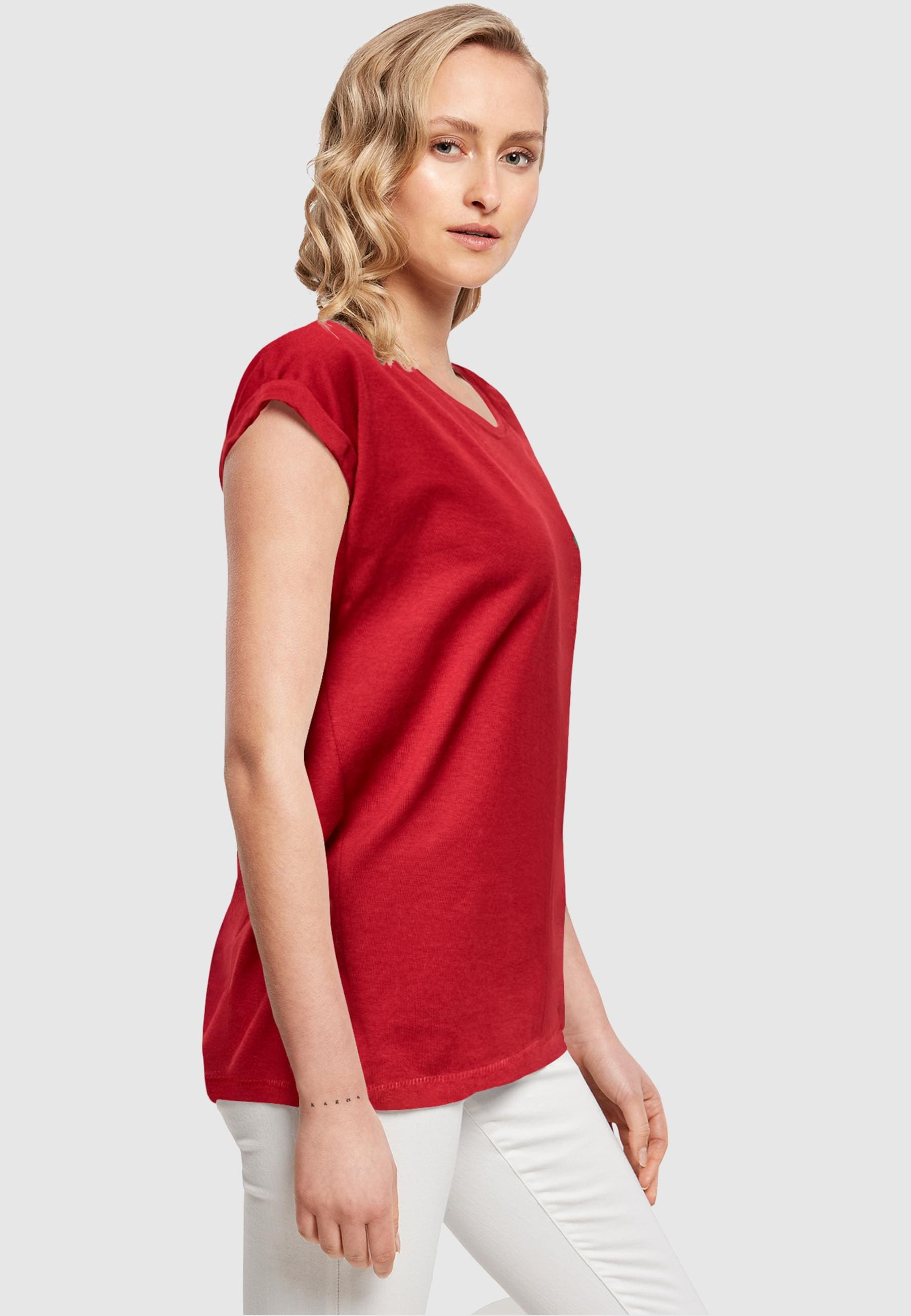MisterTee Kurzarmshirt »MisterTee Damen Ladies Kicks Love EMB Tee«, (1 tlg.)